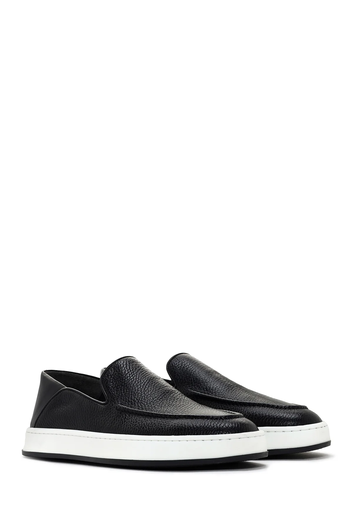 Erkek Siyah Deri Casual Loafer - Image 3