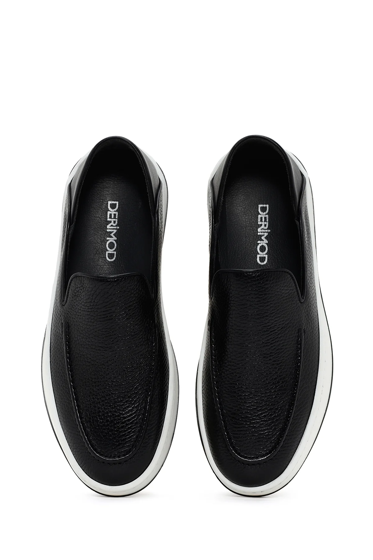 Erkek Siyah Deri Casual Loafer - Image 6