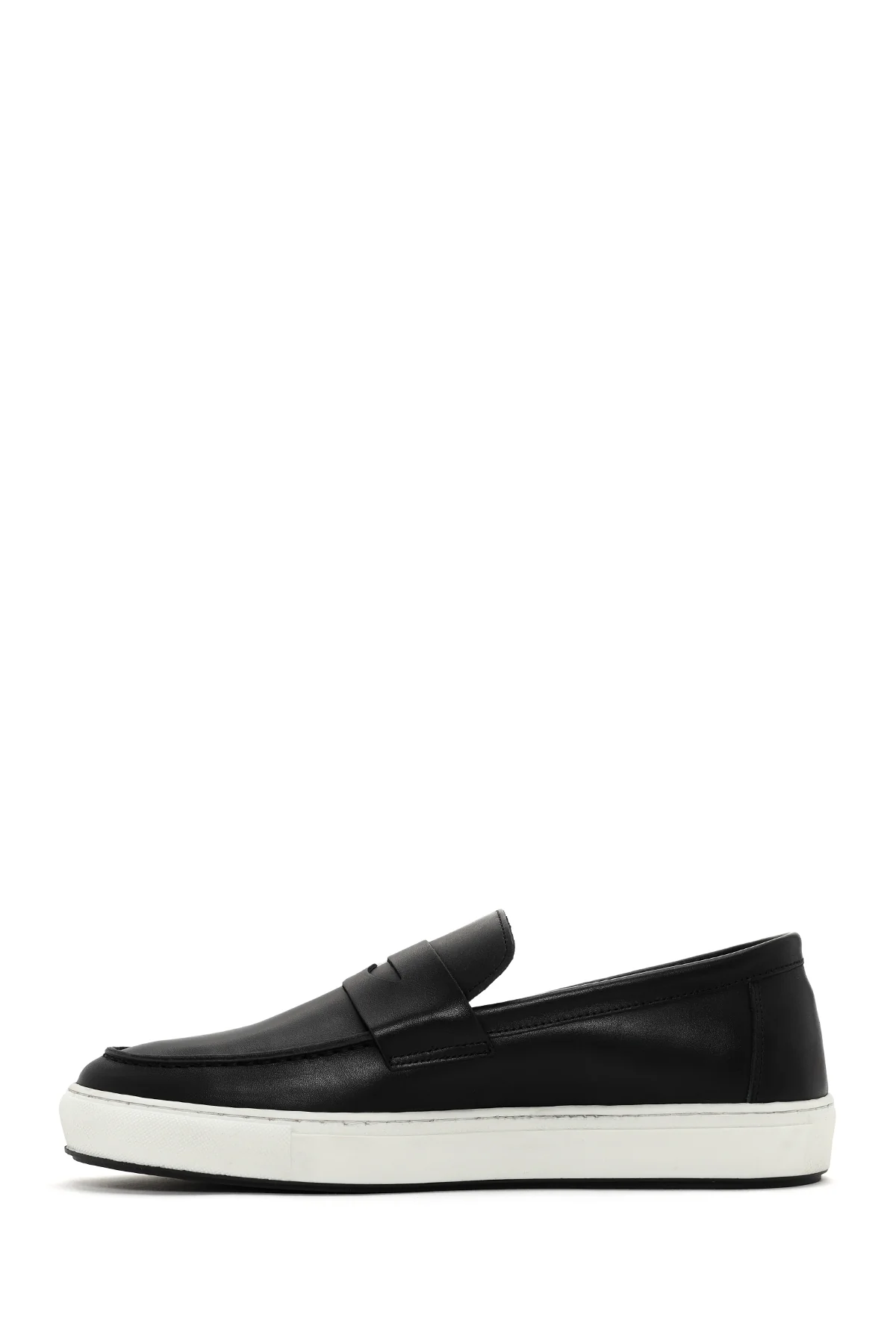 Erkek Siyah Deri Casual Loafer - Image 2