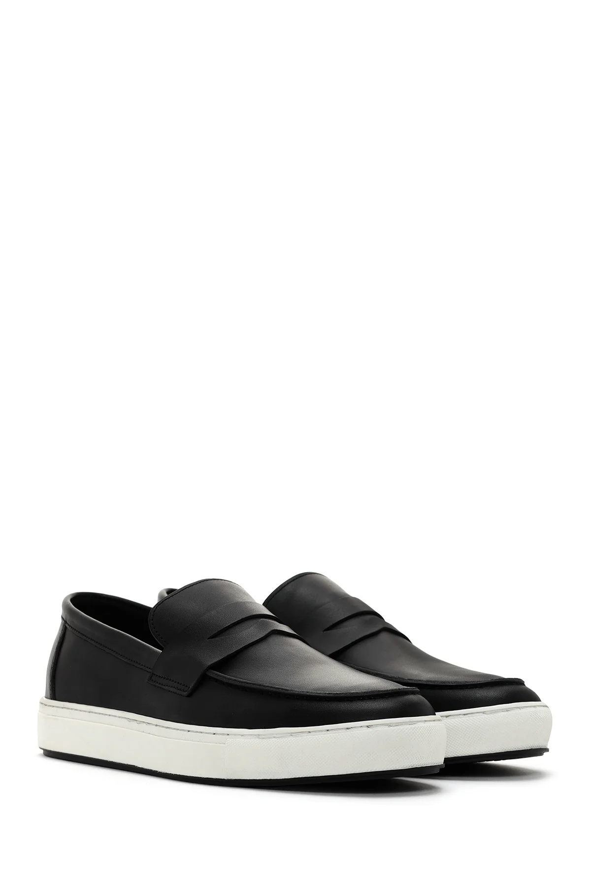 Erkek Siyah Deri Casual Loafer - Image 3