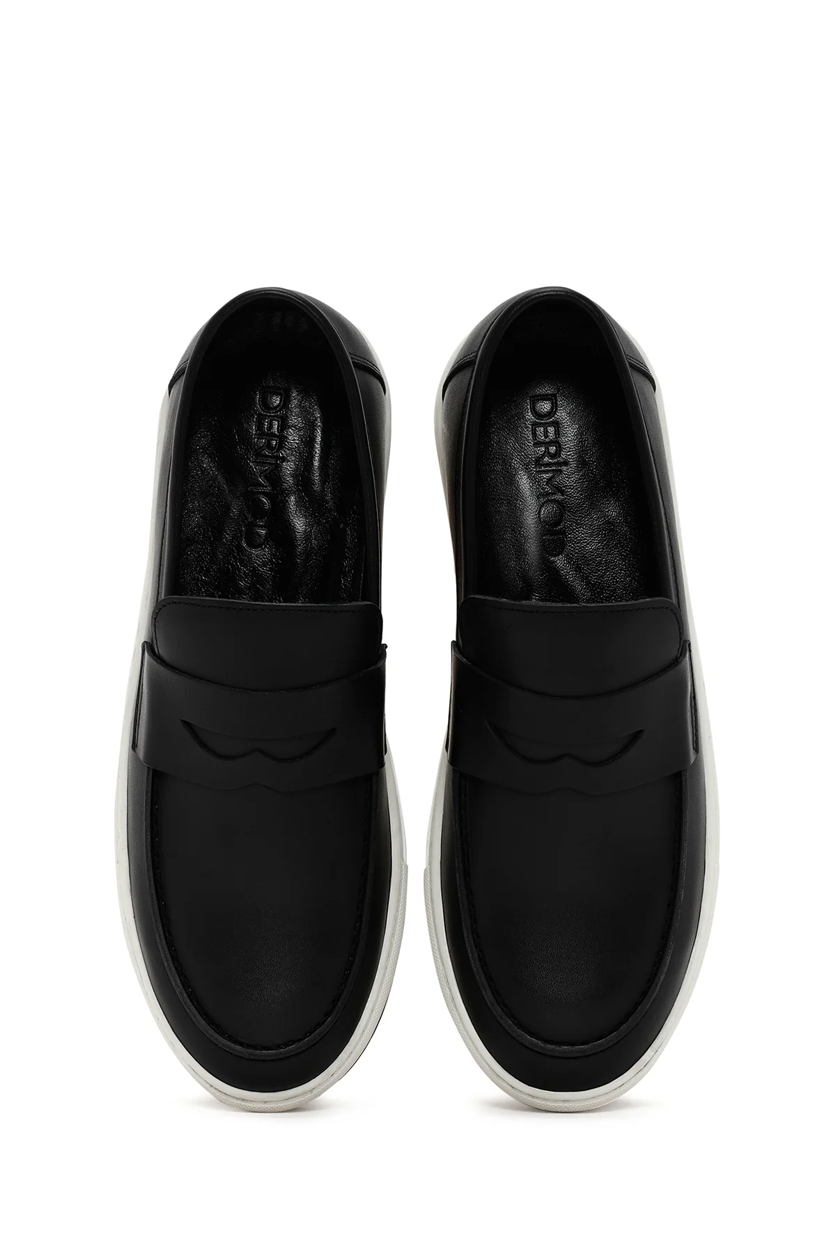 Erkek Siyah Deri Casual Loafer - Image 6
