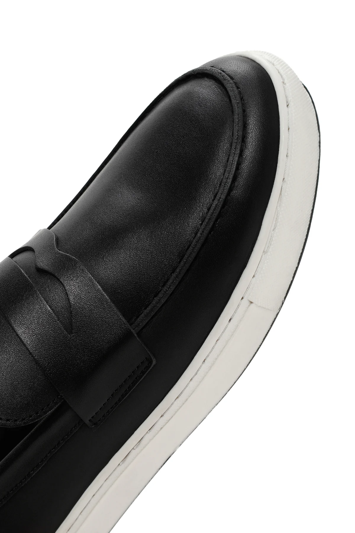 Erkek Siyah Deri Casual Loafer - Image 9
