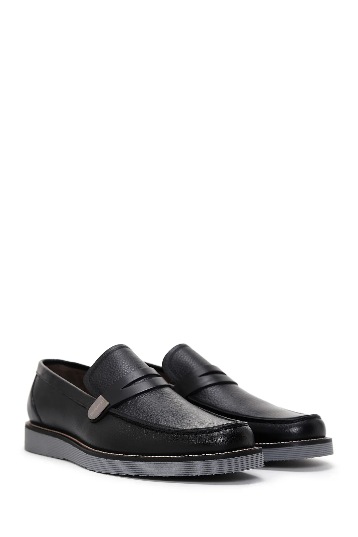 Erkek Siyah Deri Casual Loafer - Image 3