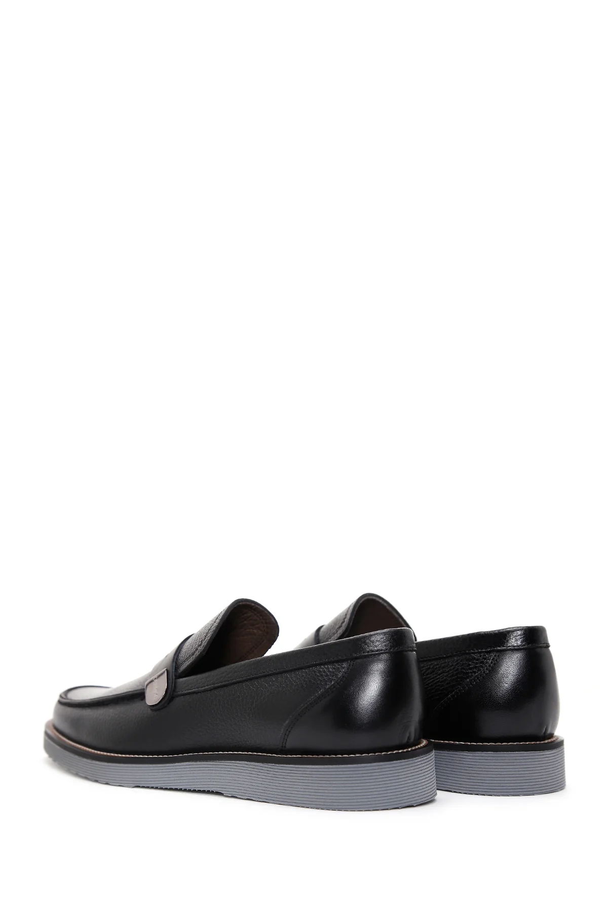 Erkek Siyah Deri Casual Loafer - Image 5