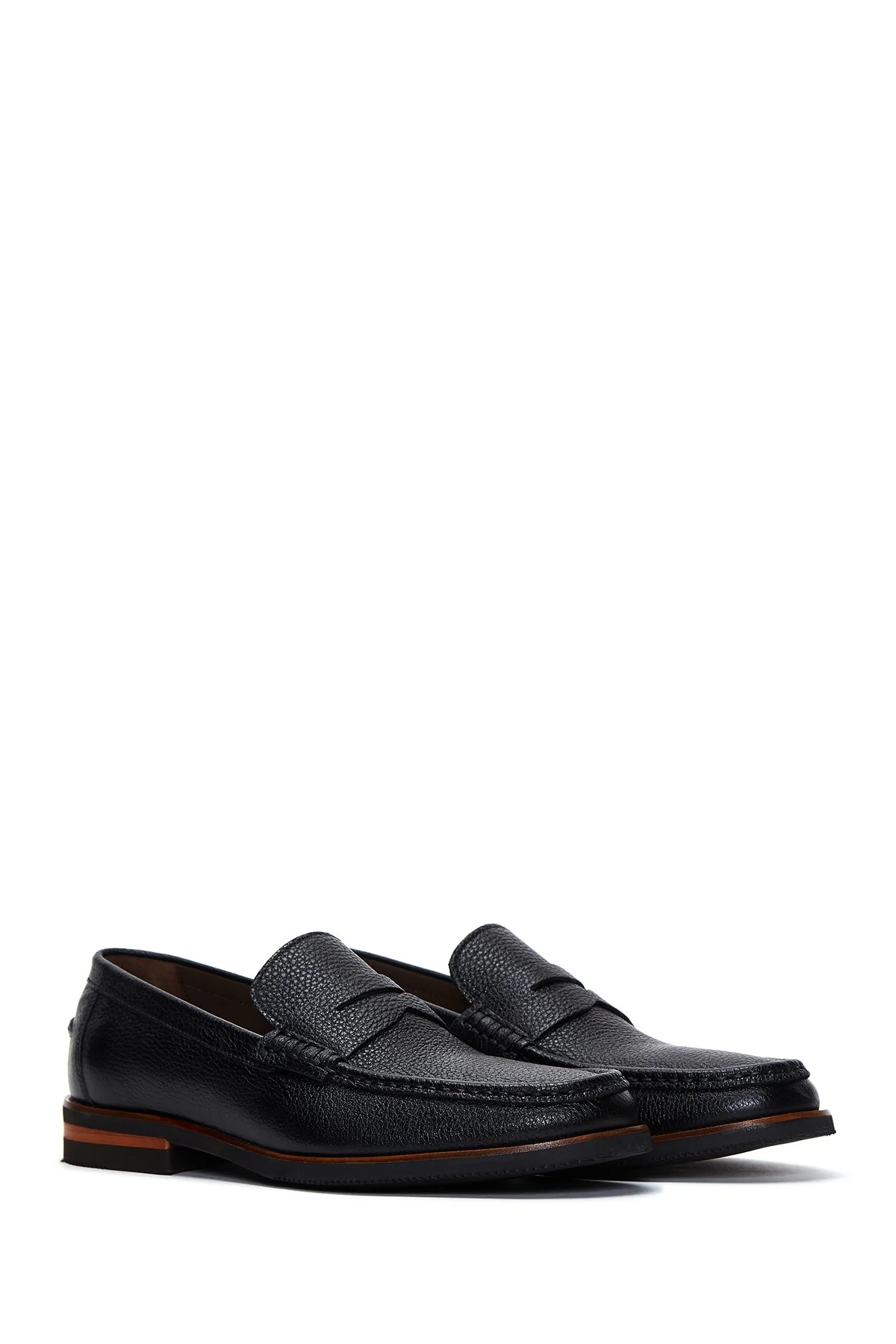 Erkek Siyah Deri Casual Loafer - Image 3