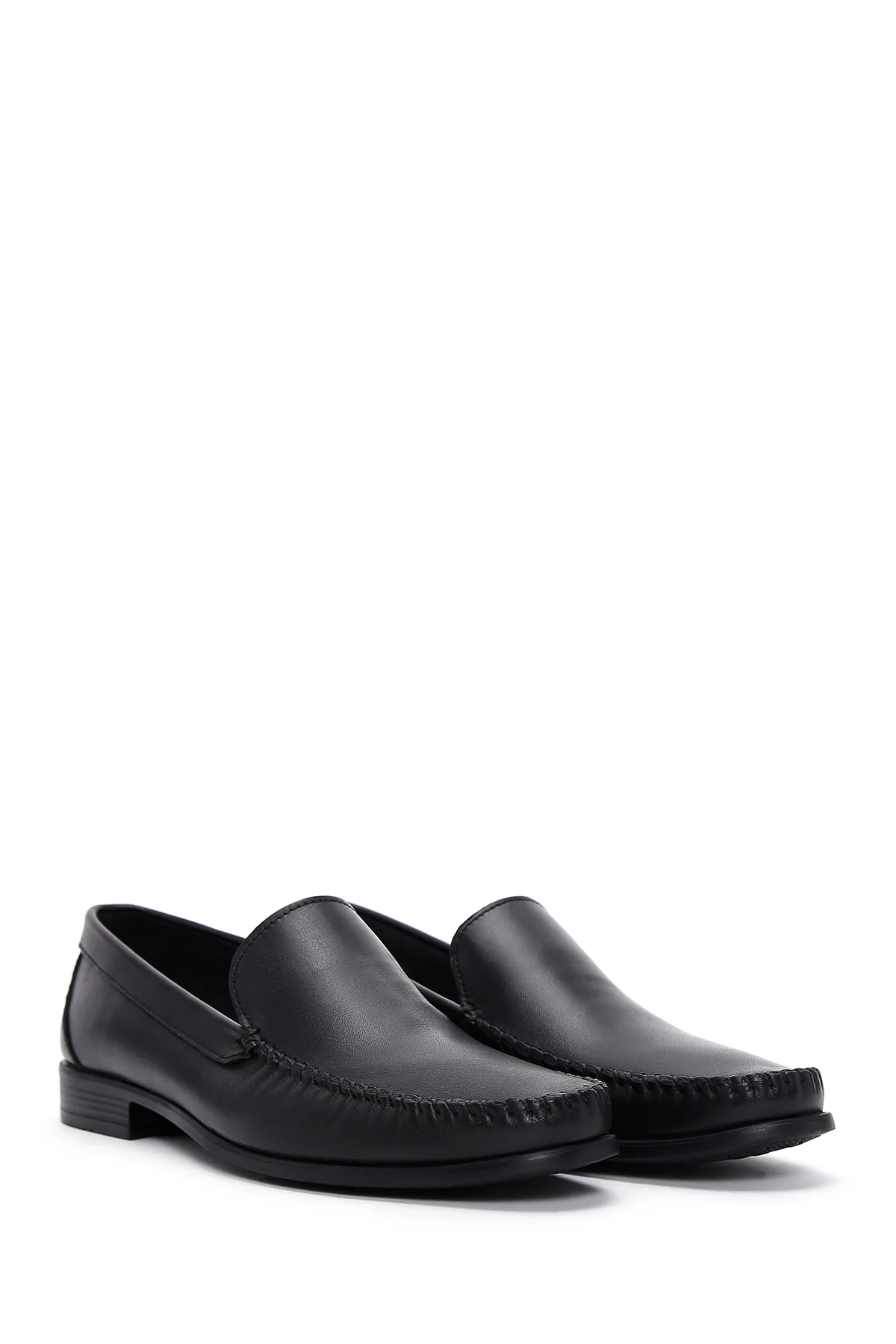 Erkek Siyah Deri Casual Loafer - Image 3