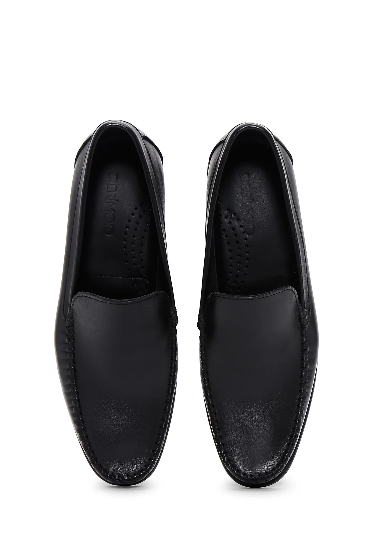 Erkek Siyah Deri Casual Loafer - Image 6