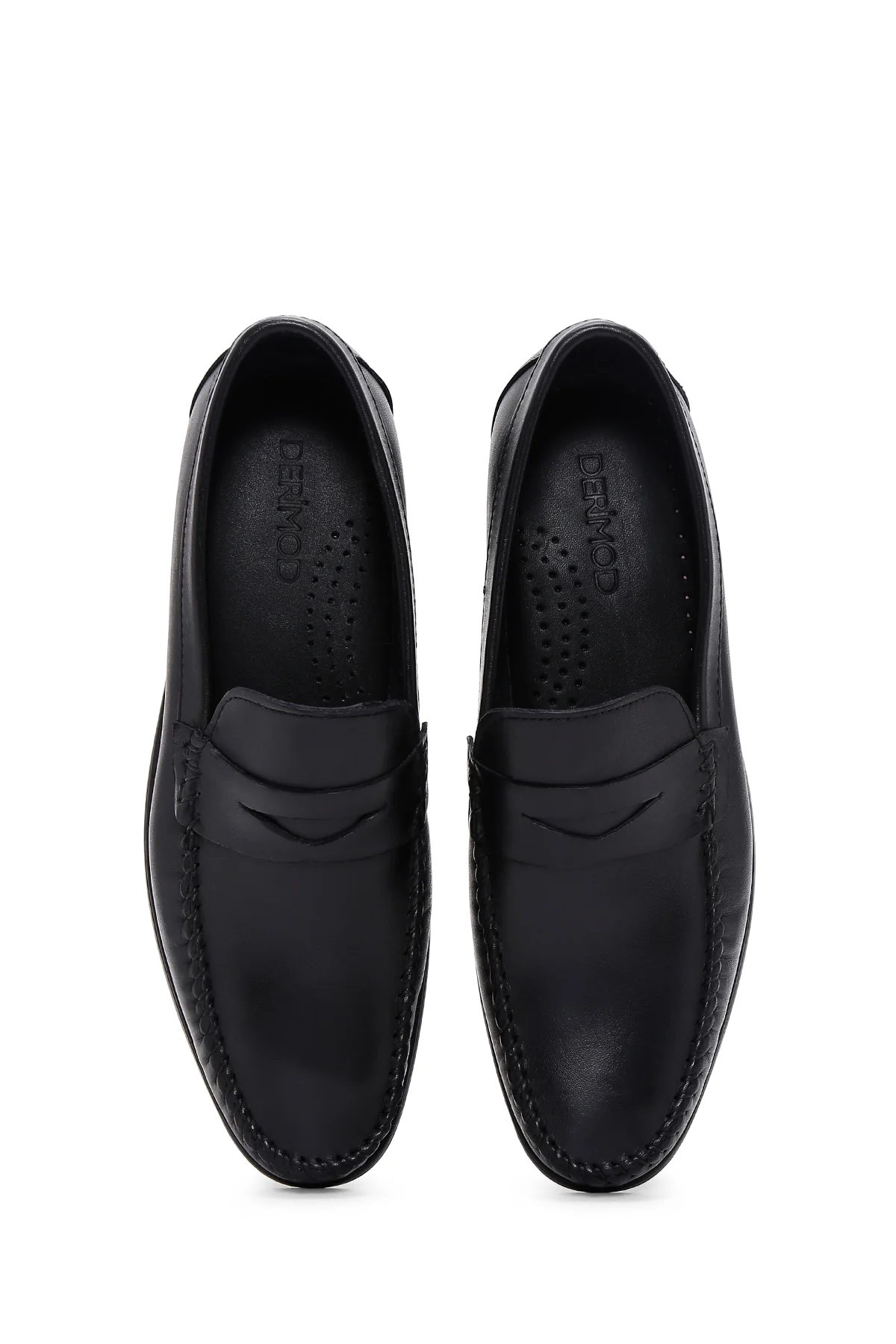 Erkek Siyah Deri Casual Loafer - Image 6
