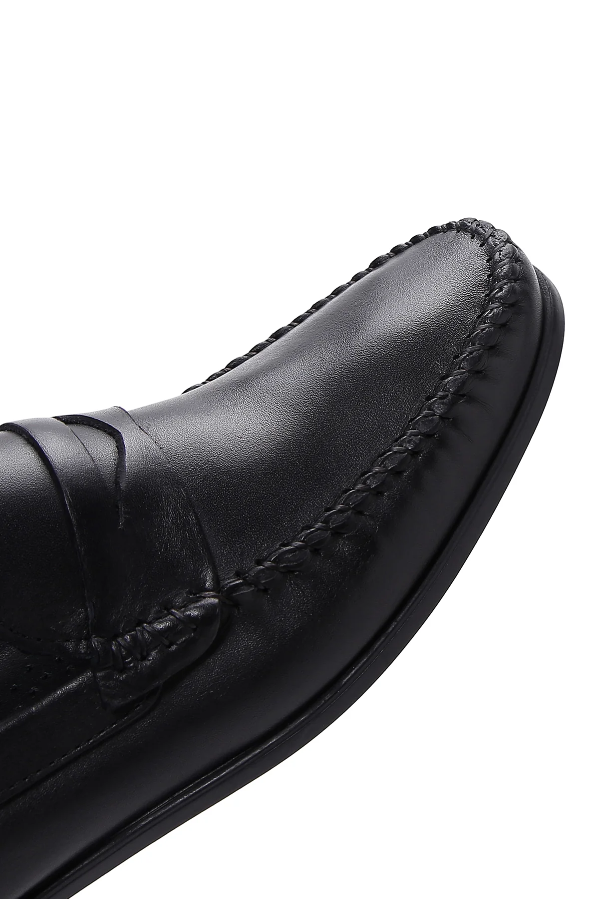 Erkek Siyah Deri Casual Loafer - Image 8