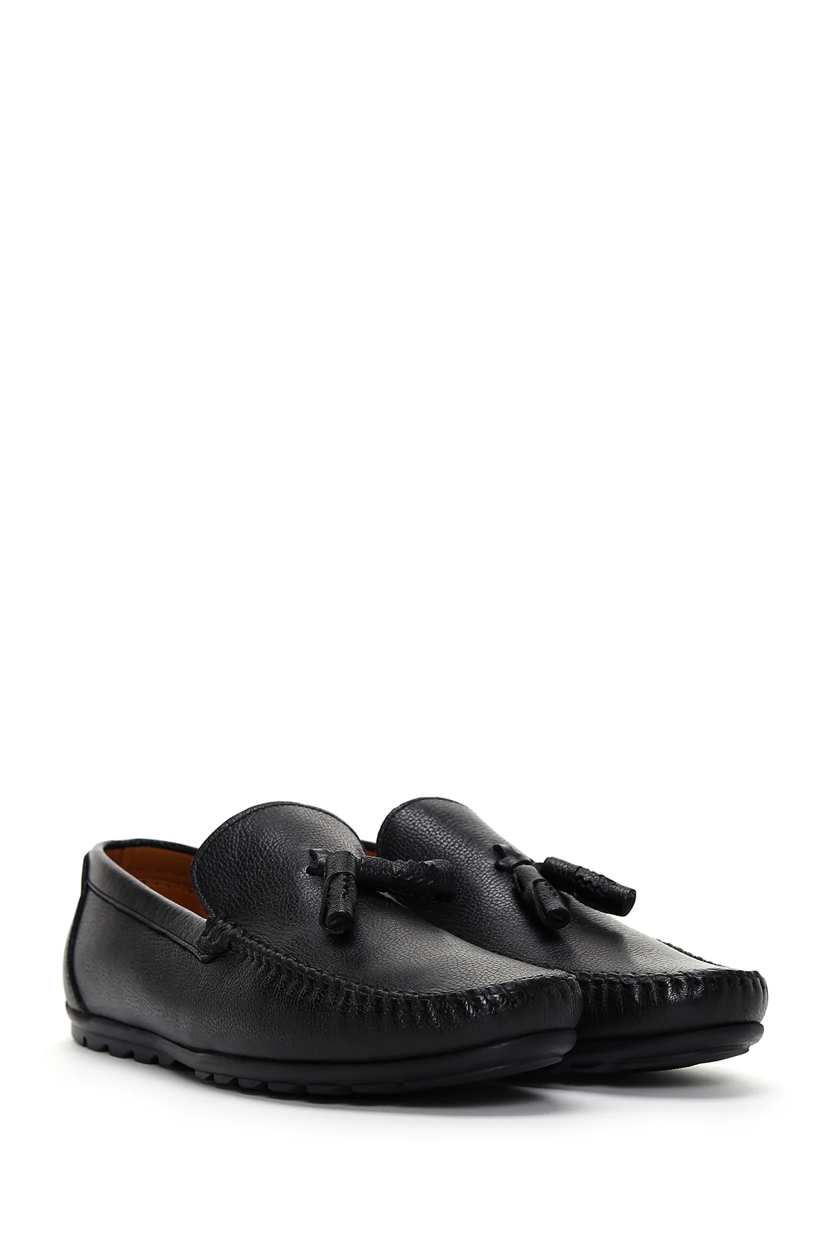 Erkek Siyah Deri Casual Loafer - Image 3