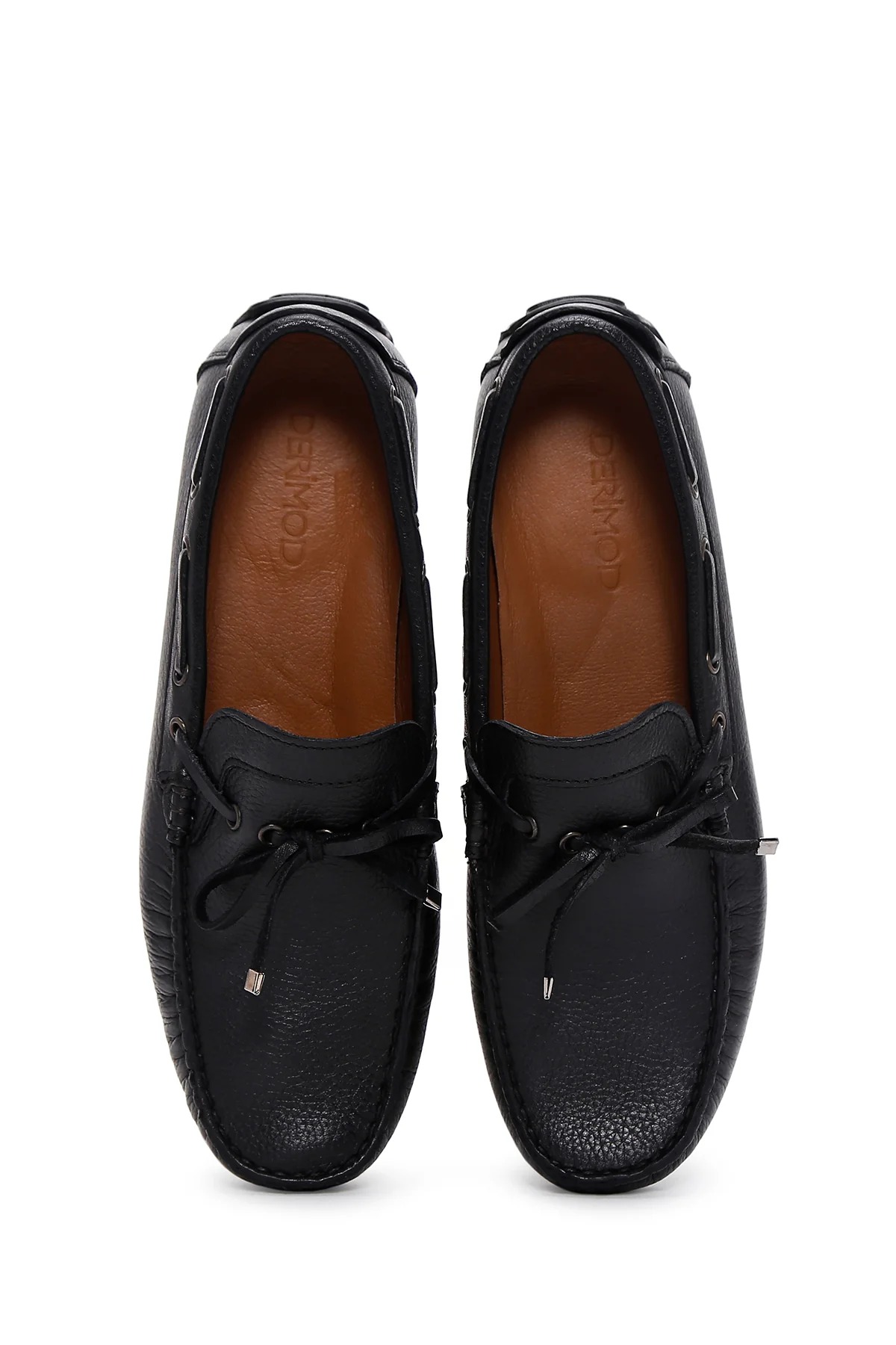 Erkek Siyah Deri Casual Loafer - Image 6
