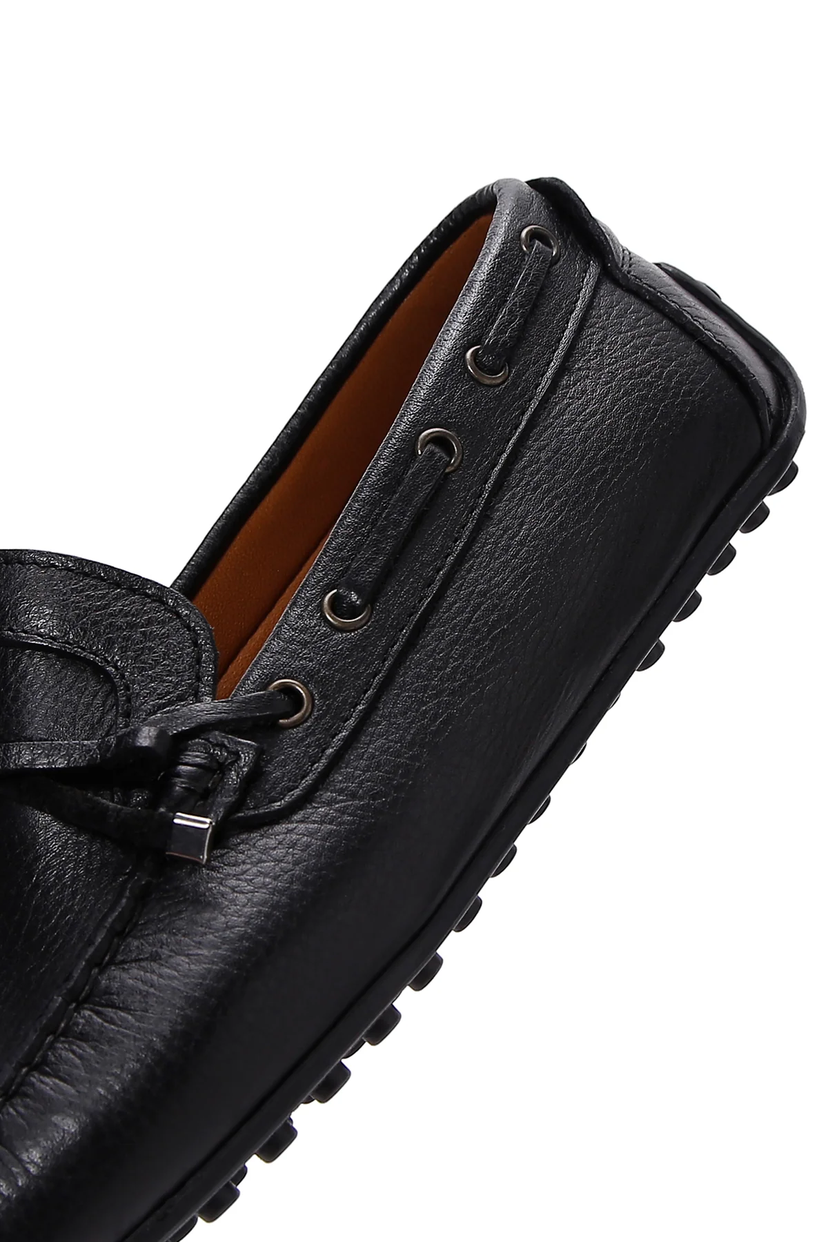 Erkek Siyah Deri Casual Loafer - Image 7