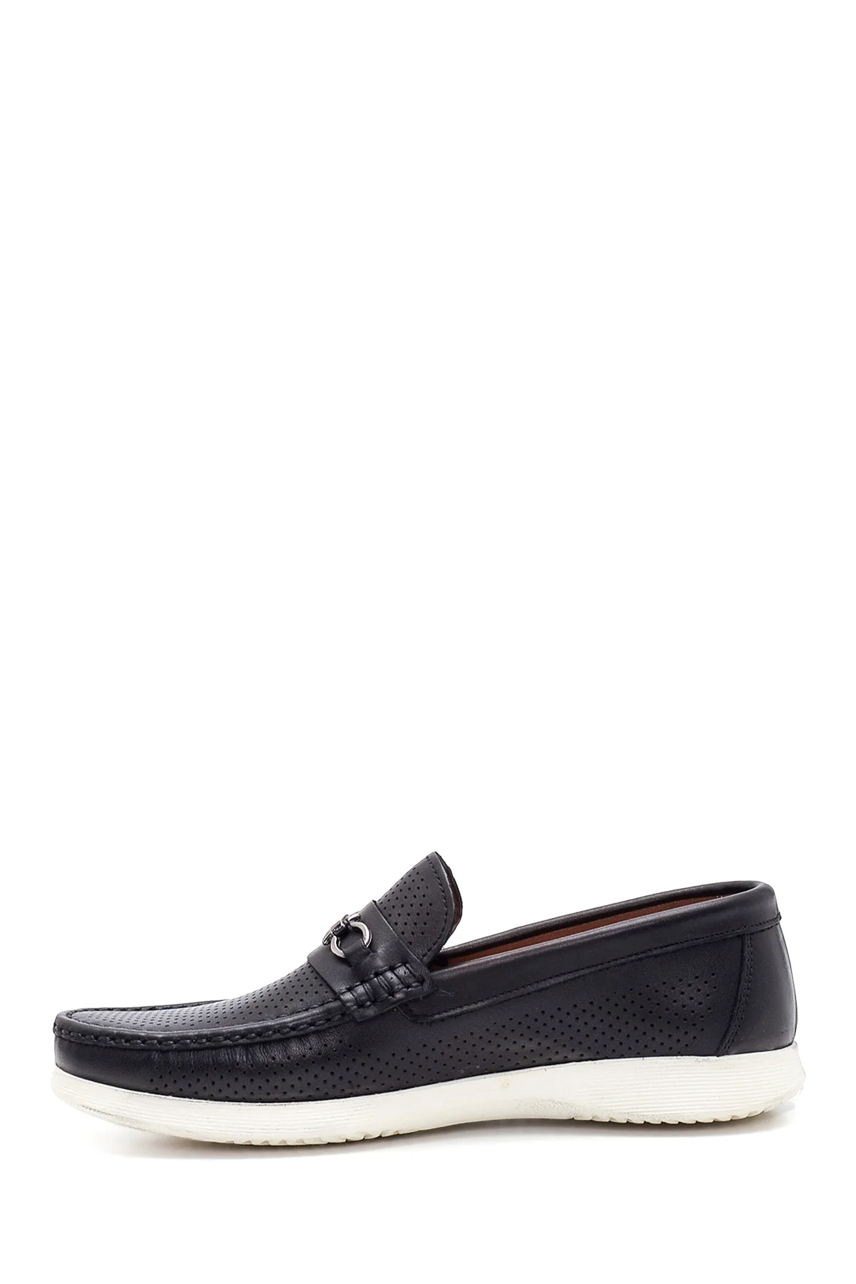 Erkek Siyah Deri Casual Loafer - Image 2