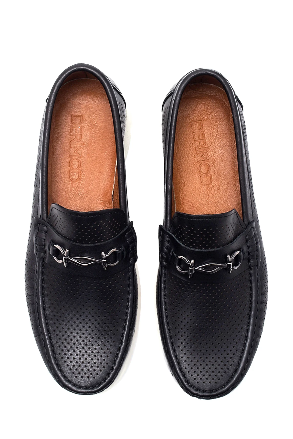 Erkek Siyah Deri Casual Loafer - Image 7