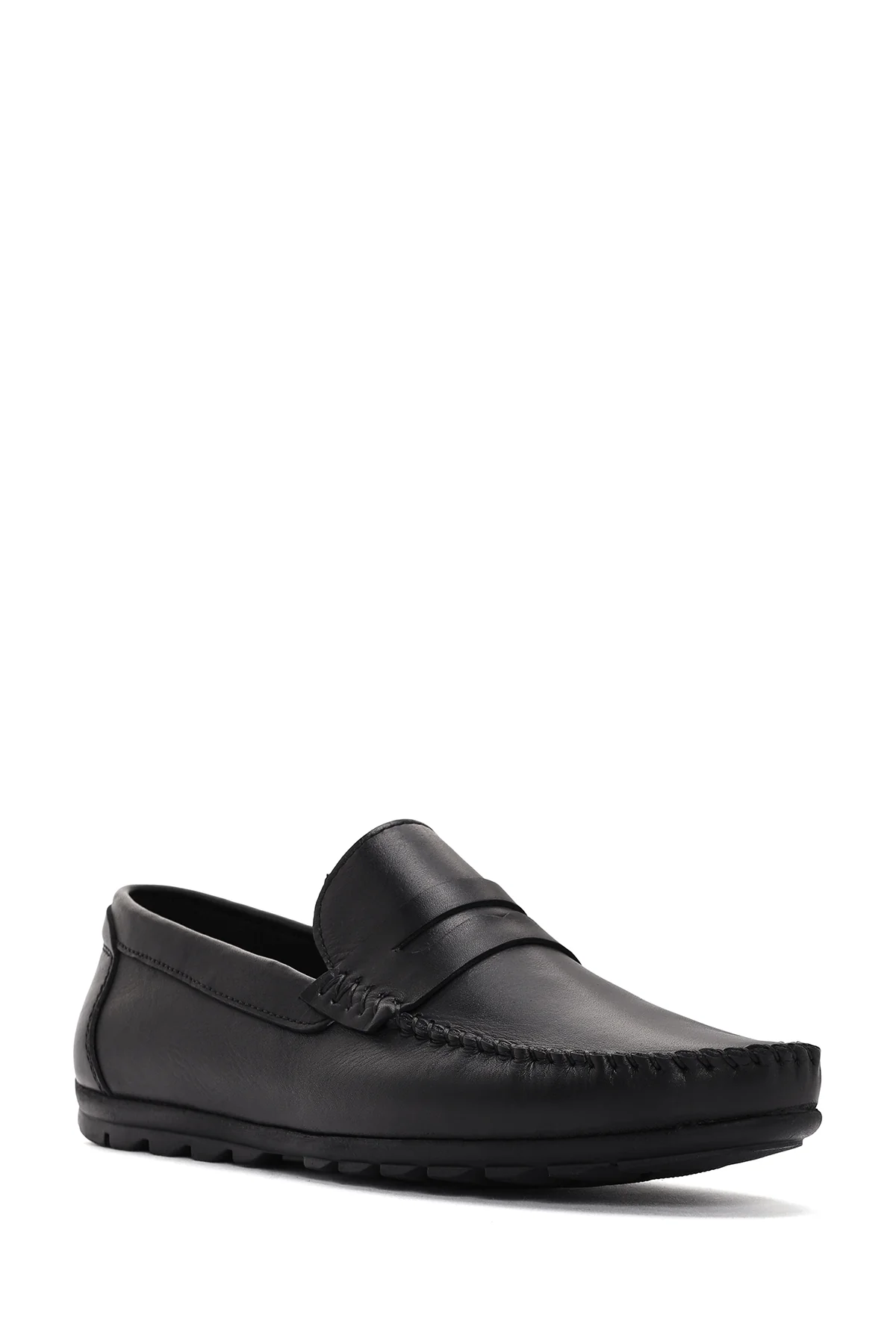 Erkek Siyah Deri Casual Loafer - Image 6