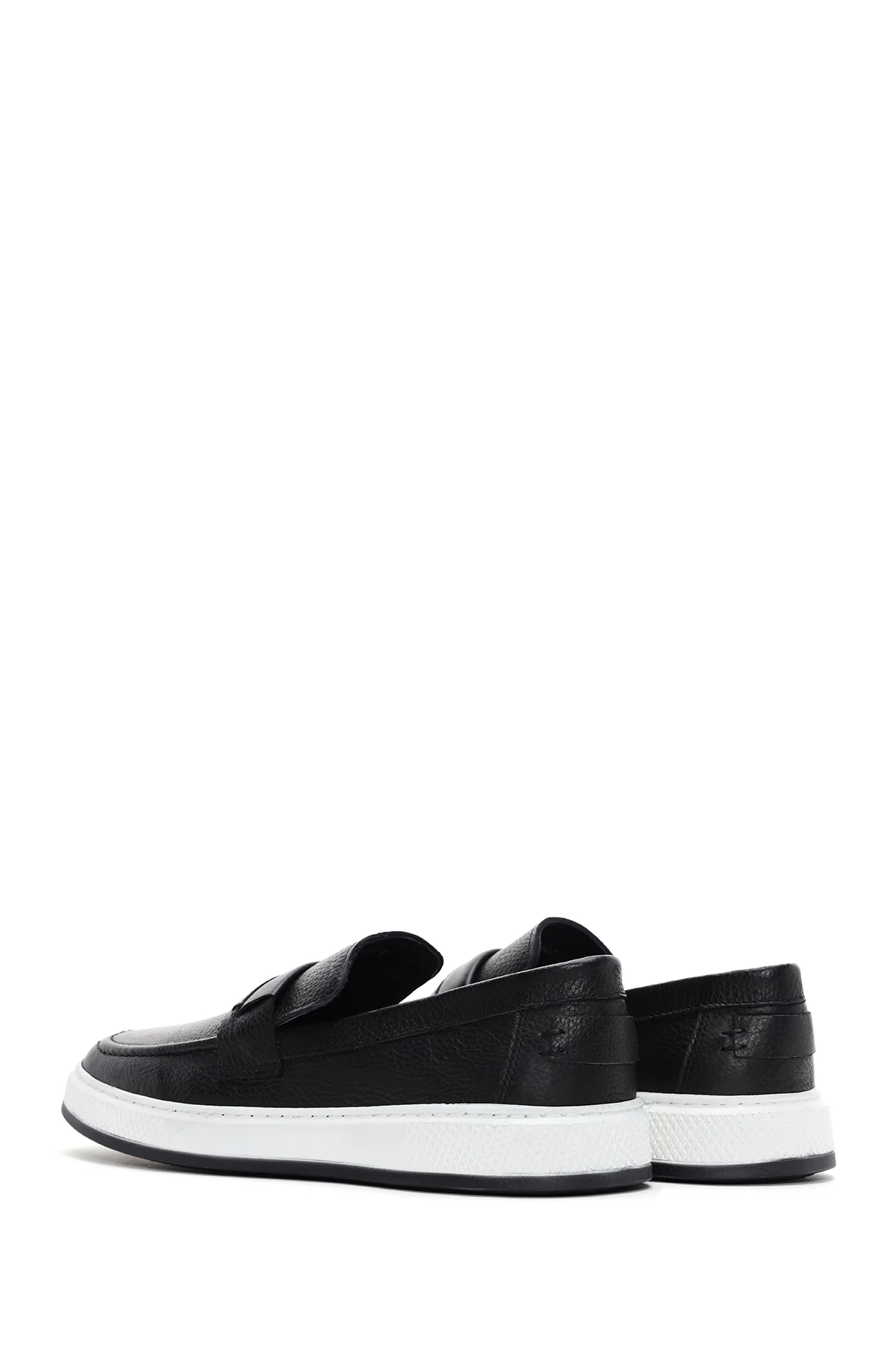 Erkek Siyah Deri Casual Loafer - Image 5