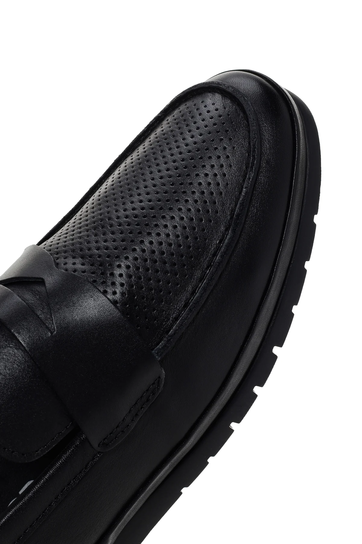 Erkek Siyah Deri Casual Loafer - Image 9