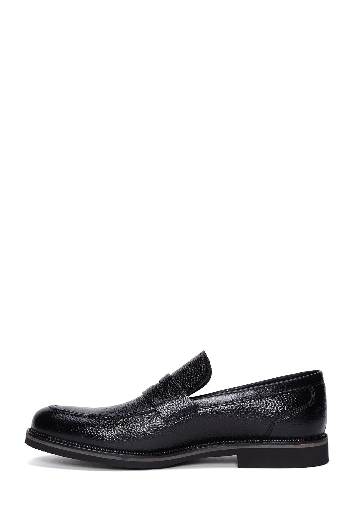 Erkek Siyah Deri Casual Loafer - Image 2
