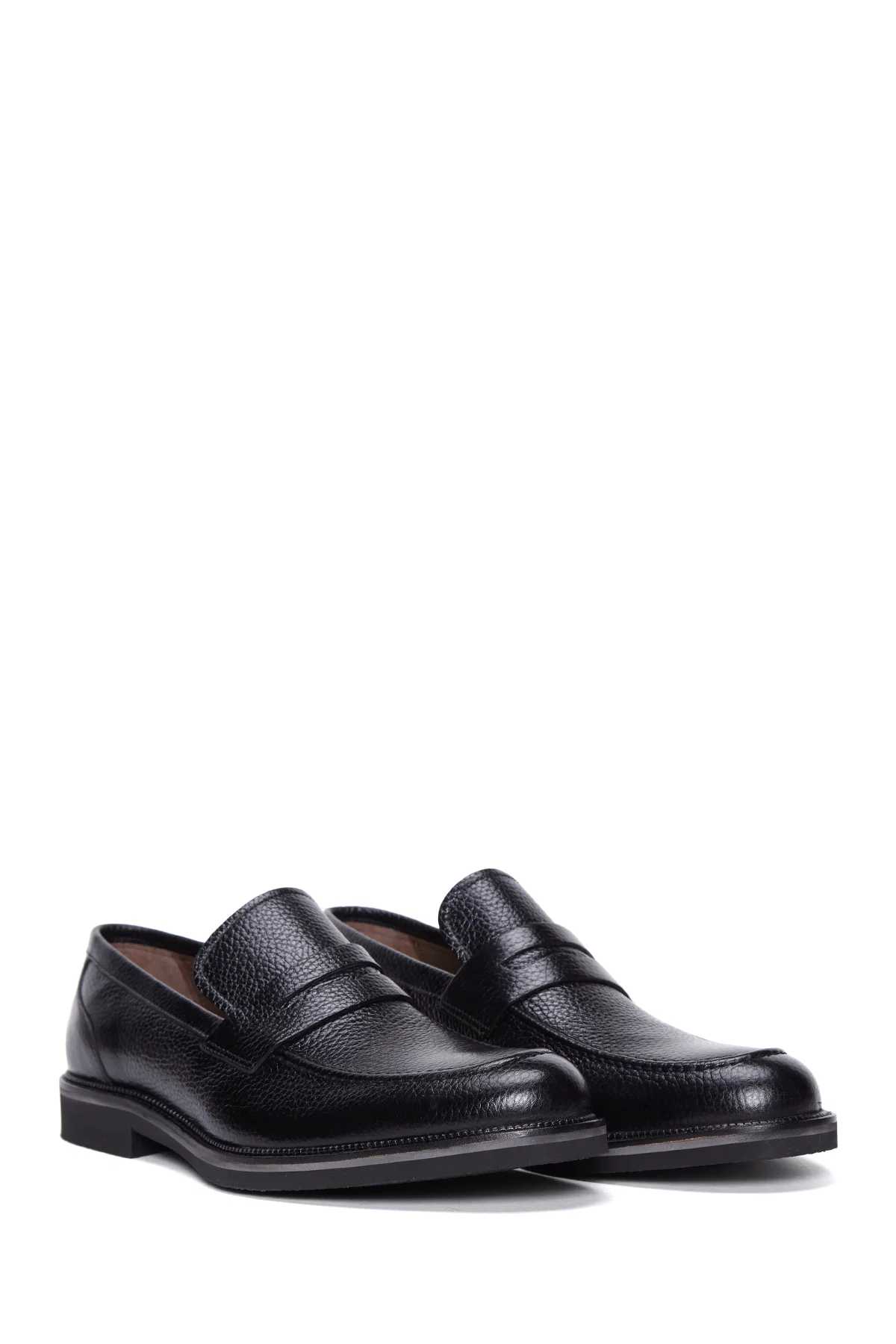 Erkek Siyah Deri Casual Loafer - Image 3