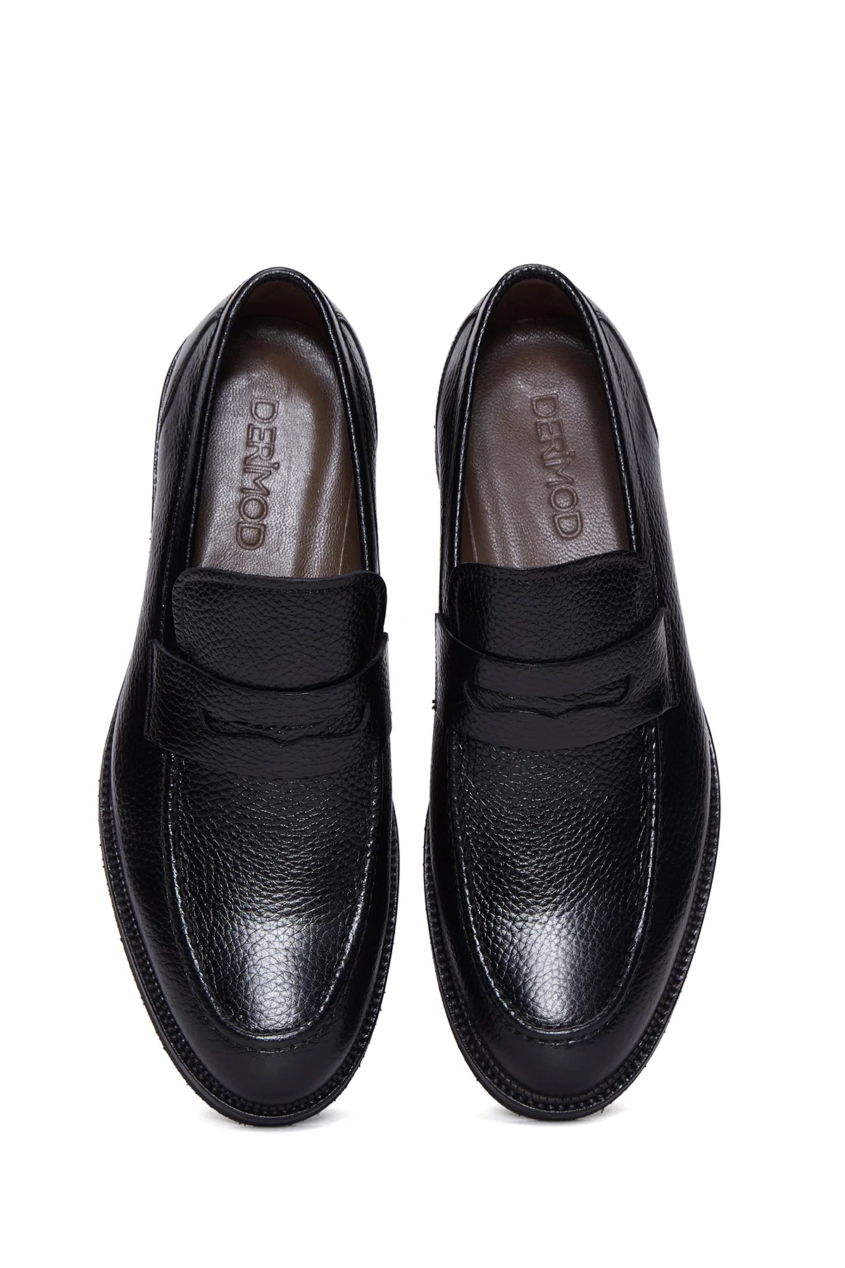 Erkek Siyah Deri Casual Loafer - Image 6