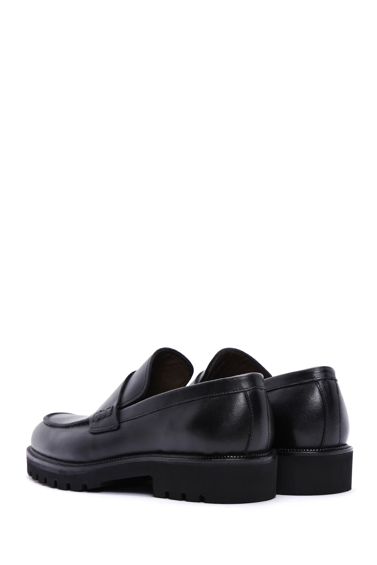 Erkek Siyah Deri Casual Loafer - Image 5