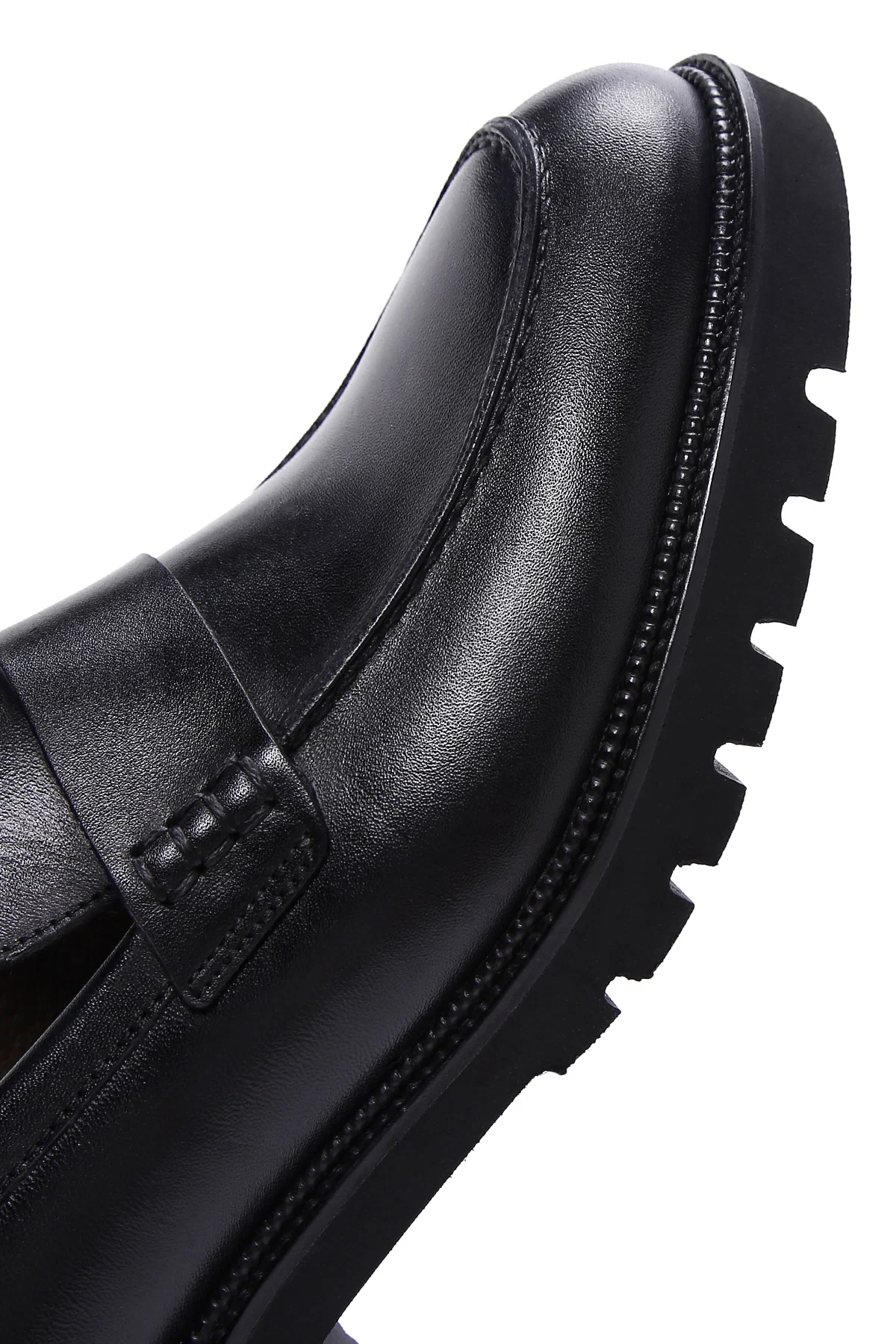 Erkek Siyah Deri Casual Loafer - Image 7
