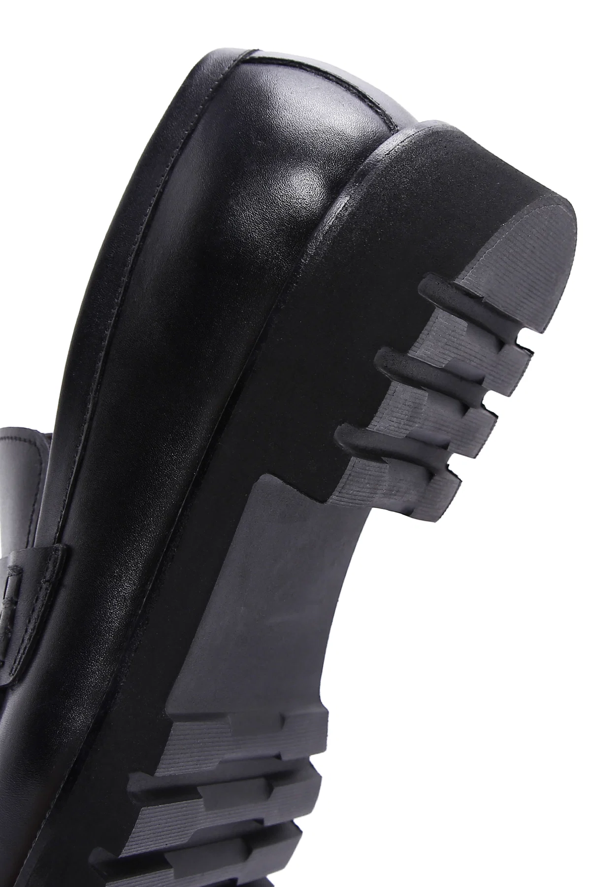 Erkek Siyah Deri Casual Loafer - Image 8