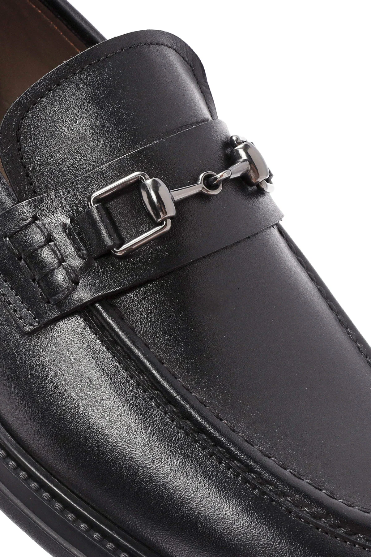 Erkek Siyah Deri Casual Loafer - Image 10