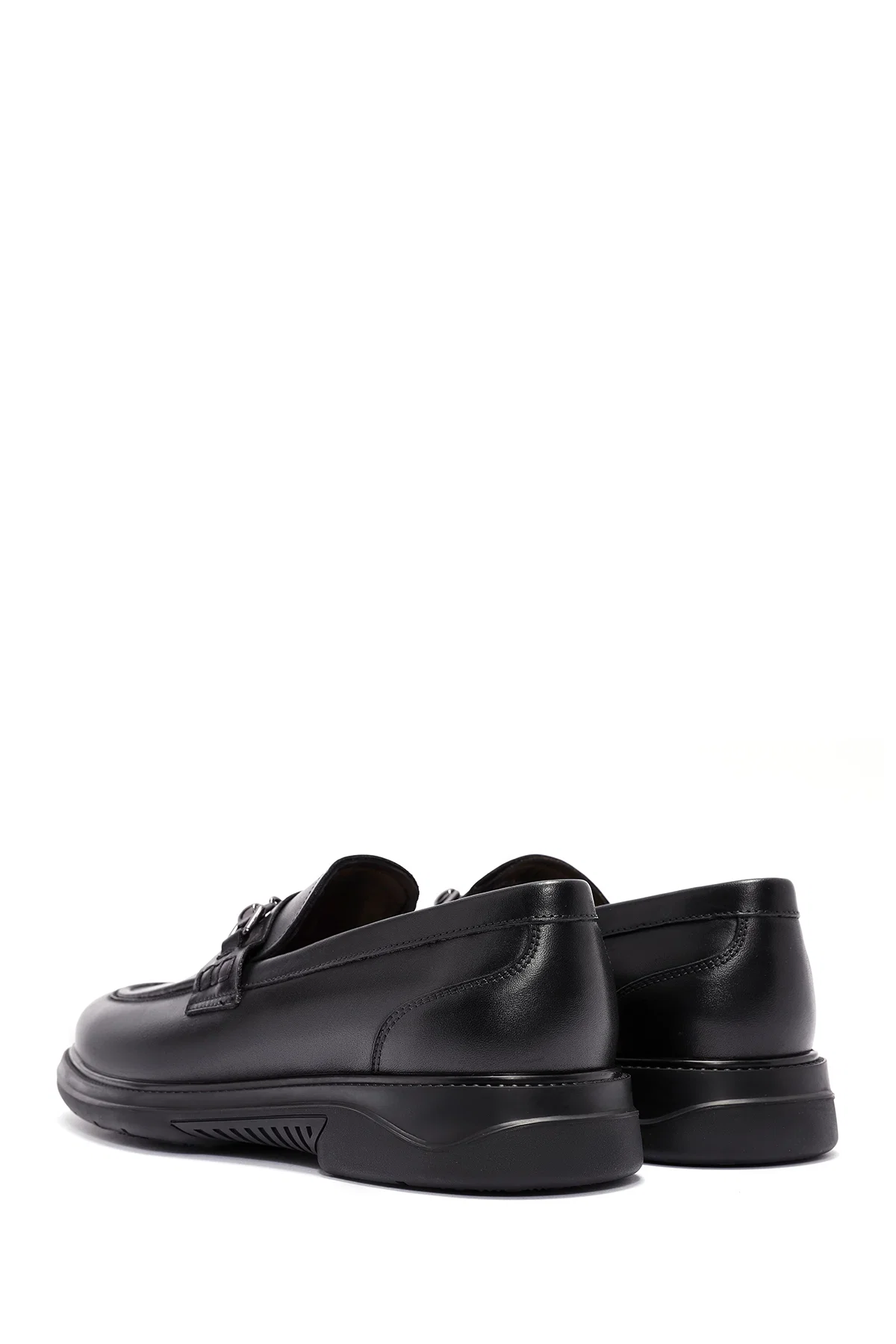 Erkek Siyah Deri Casual Loafer - Image 5