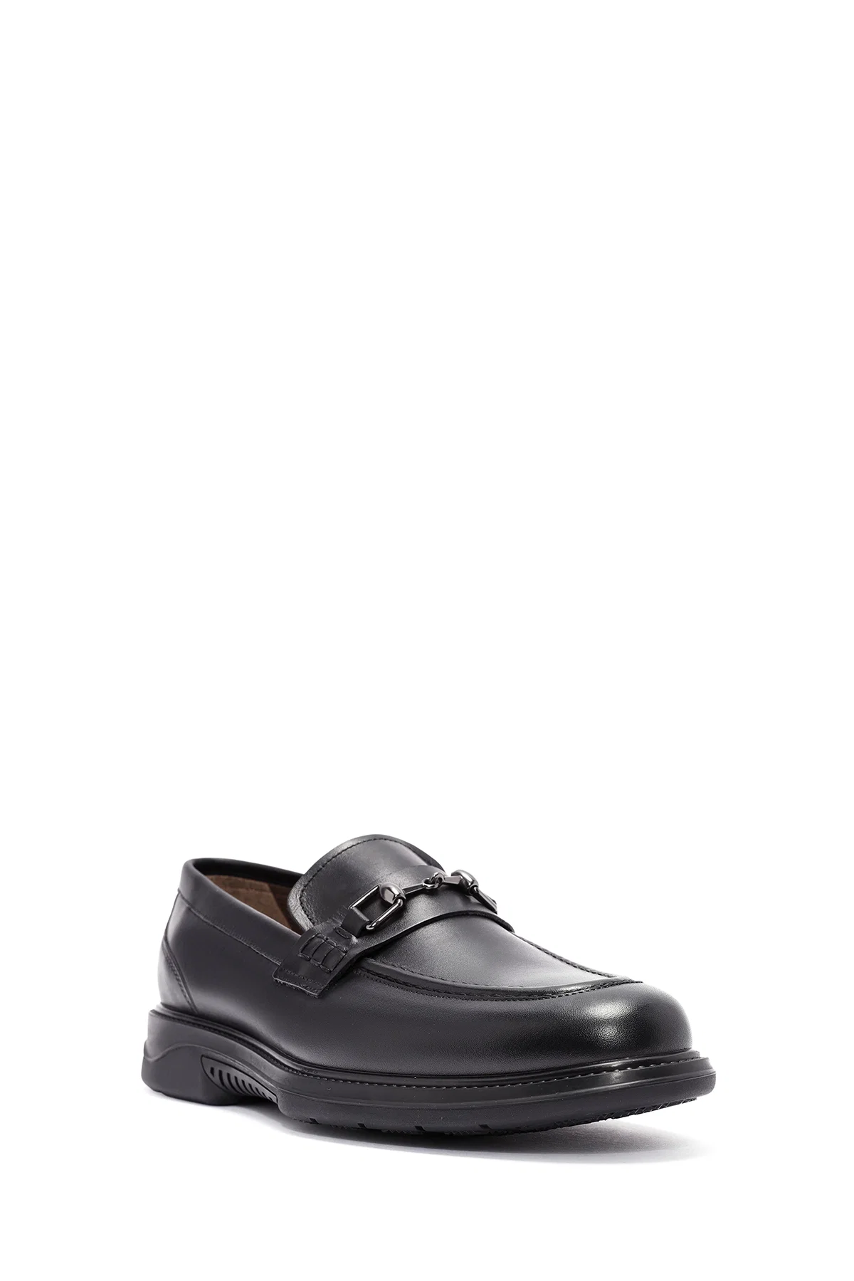 Erkek Siyah Deri Casual Loafer - Image 6