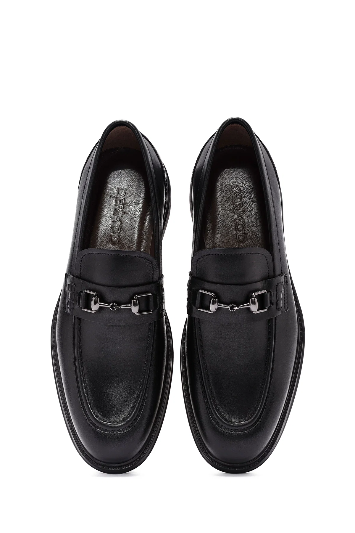 Erkek Siyah Deri Casual Loafer - Image 7