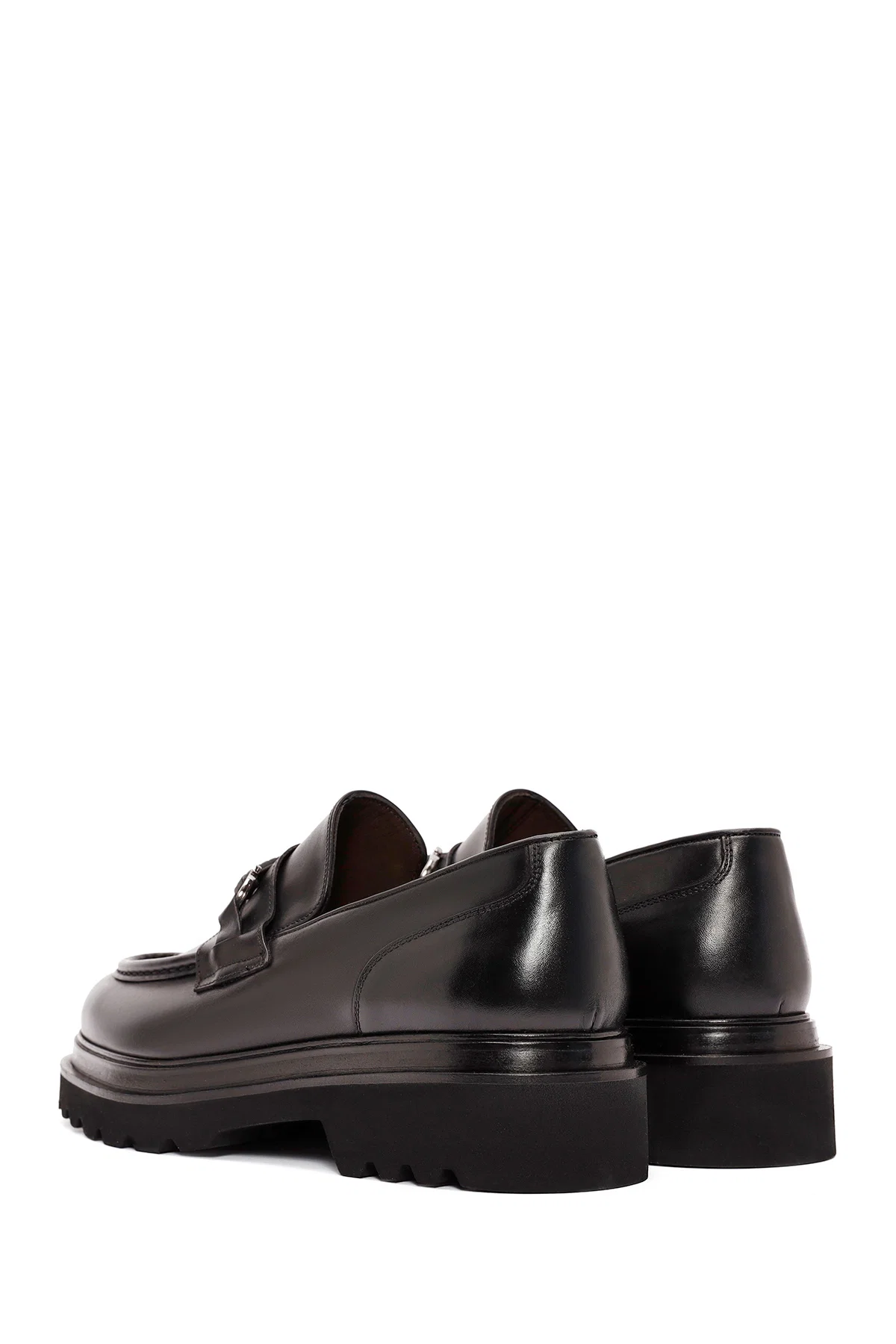 Erkek Siyah Deri Casual Loafer - Image 5
