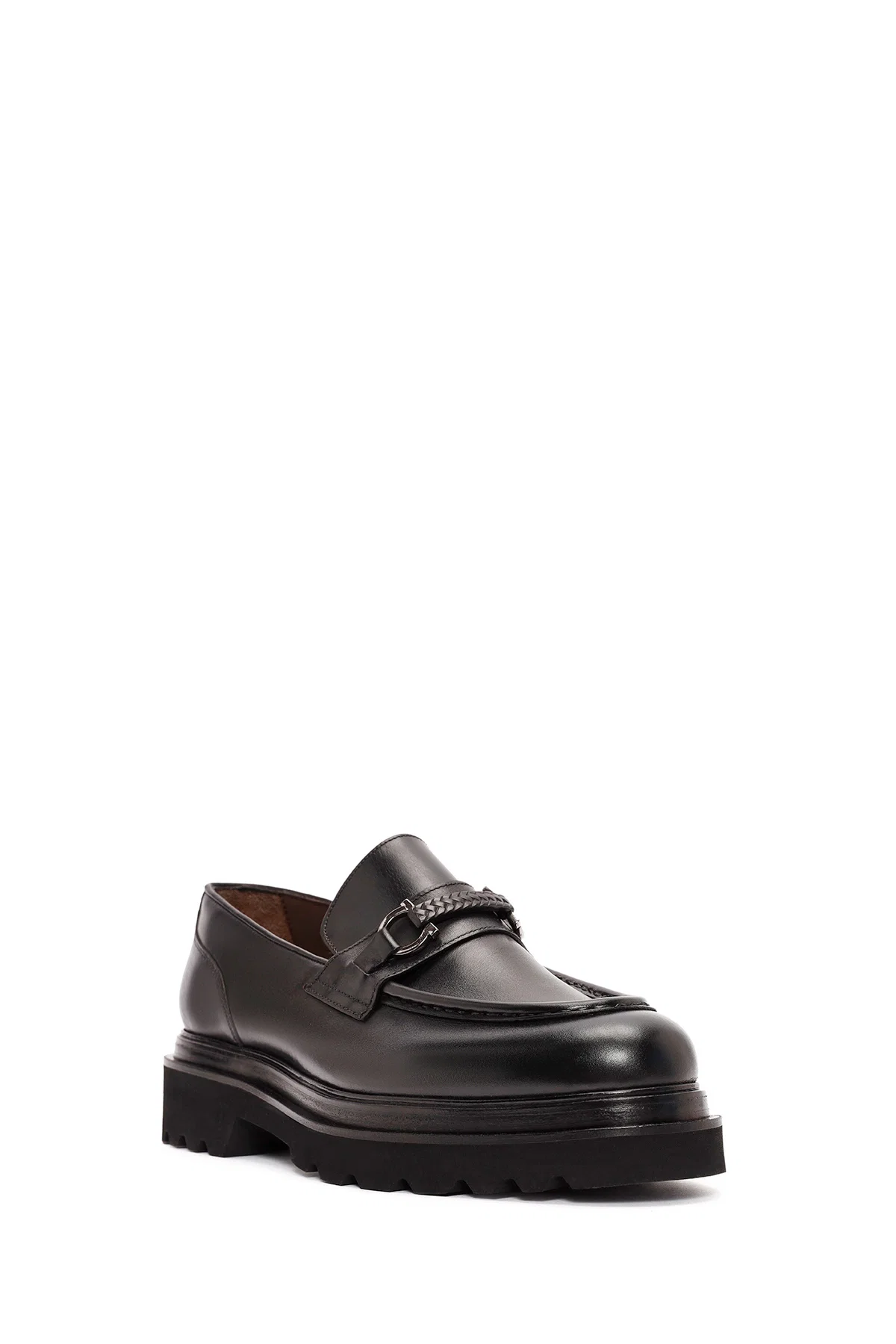 Erkek Siyah Deri Casual Loafer - Image 6