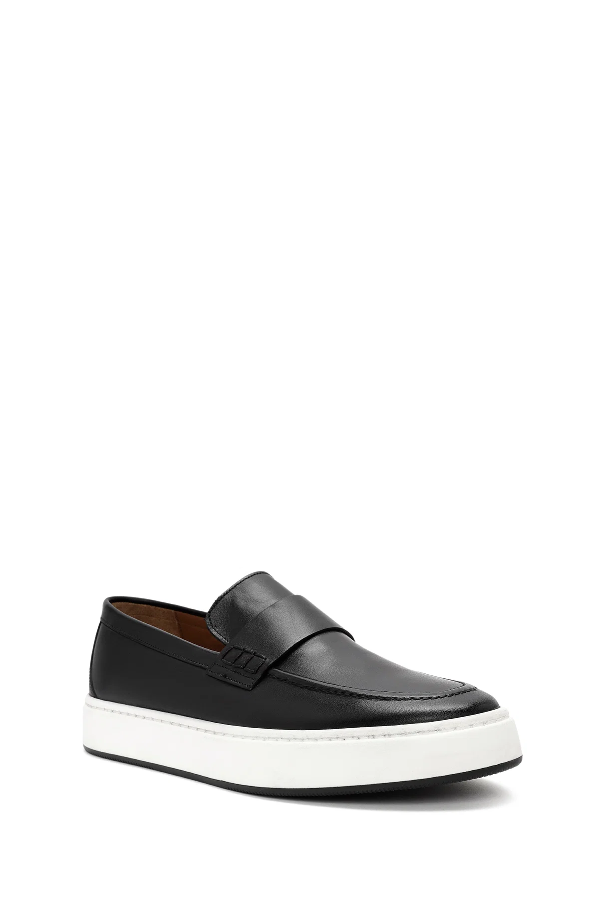 Erkek Siyah Deri Casual Loafer - Image 6