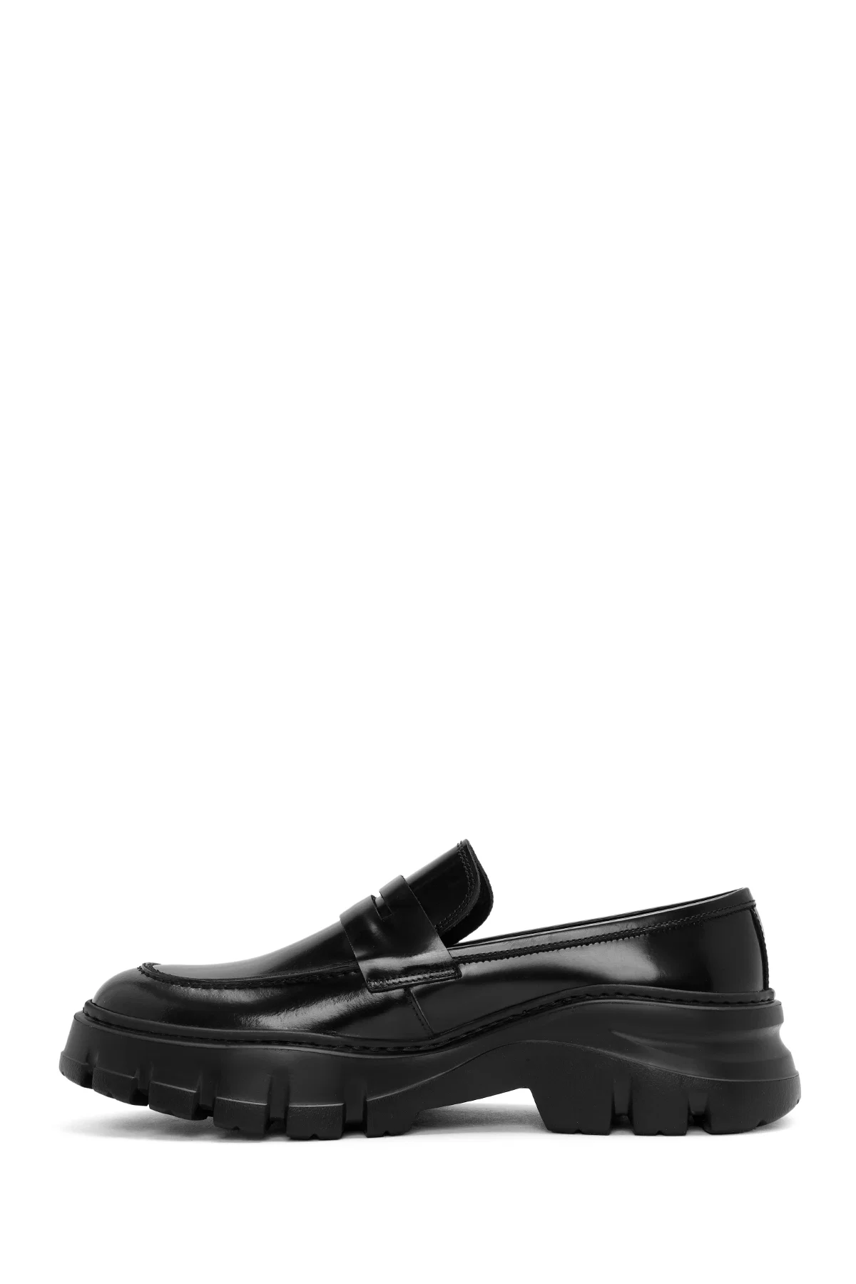 Erkek Siyah Deri Casual Loafer - Image 2