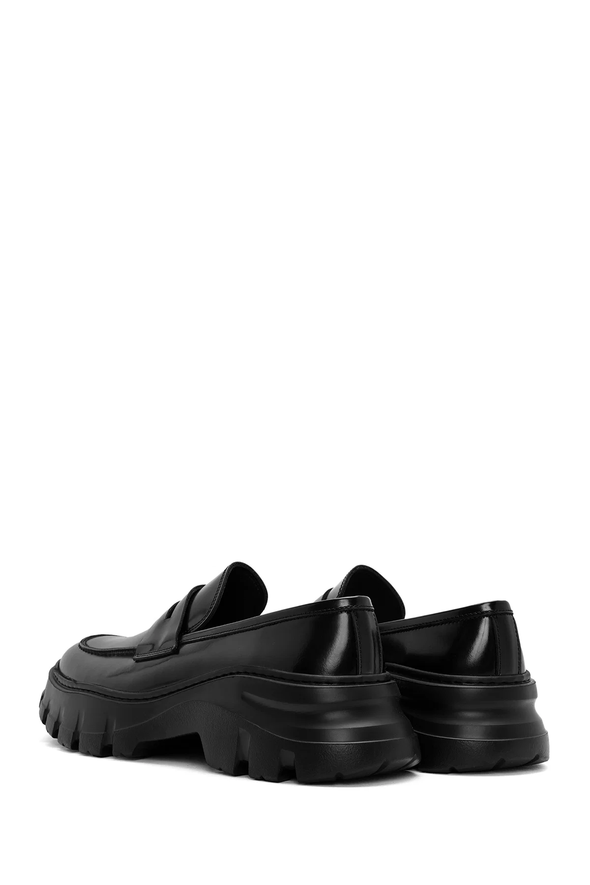 Erkek Siyah Deri Casual Loafer - Image 5