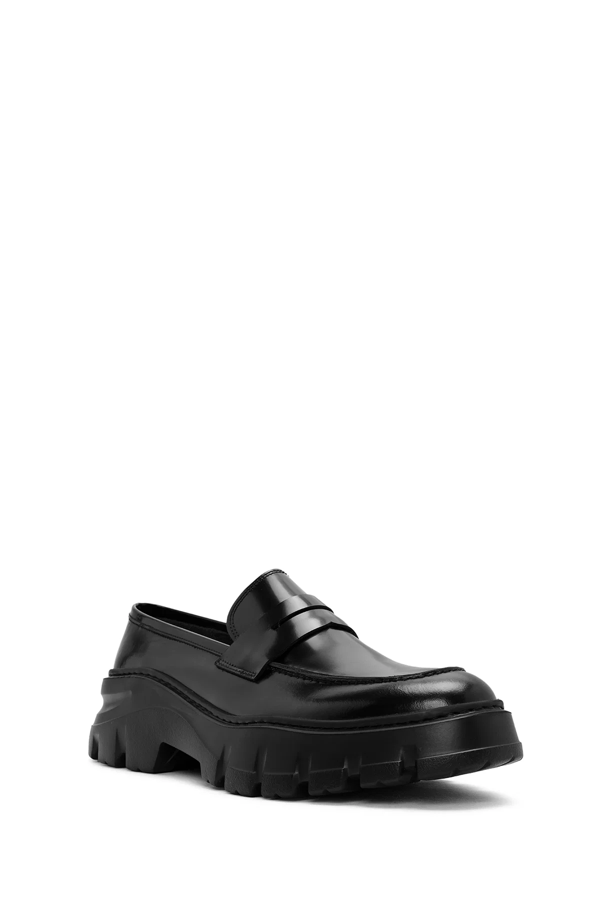 Erkek Siyah Deri Casual Loafer - Image 6