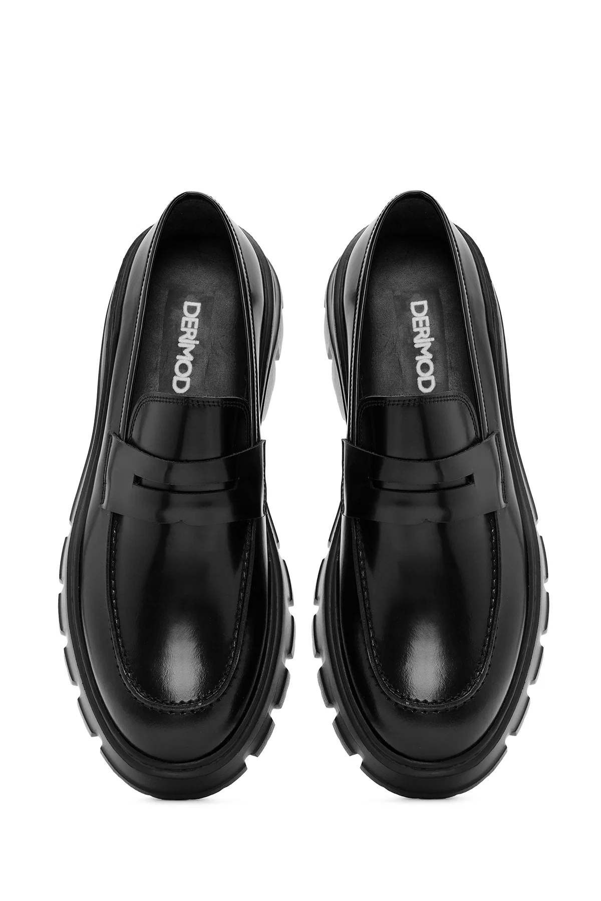 Erkek Siyah Deri Casual Loafer - Image 7