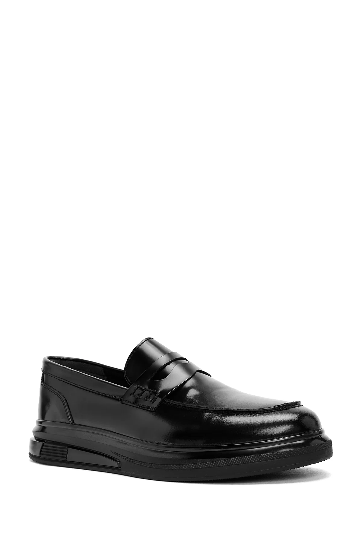 Erkek Siyah Deri Casual Loafer - Image 6