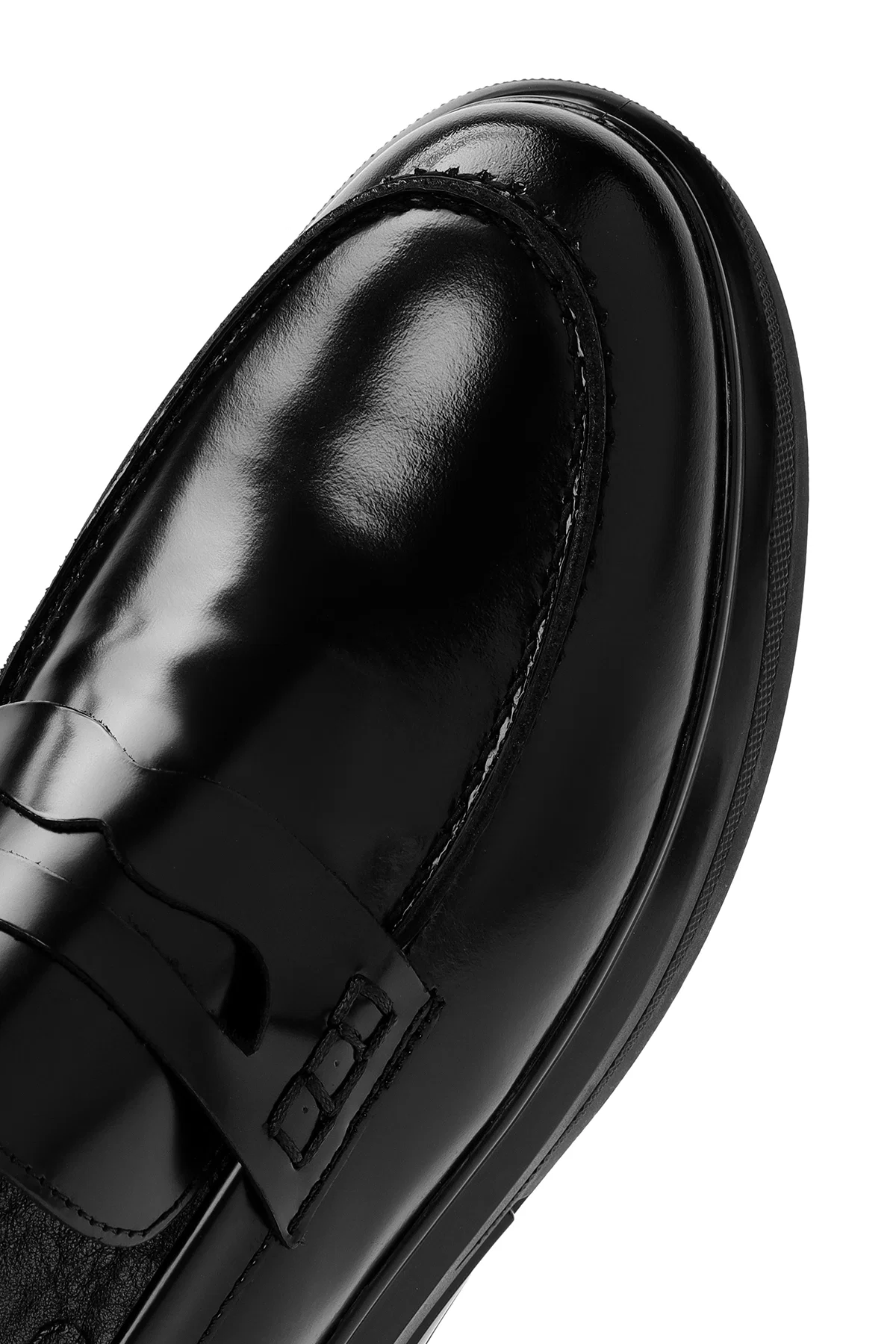 Erkek Siyah Deri Casual Loafer - Image 9