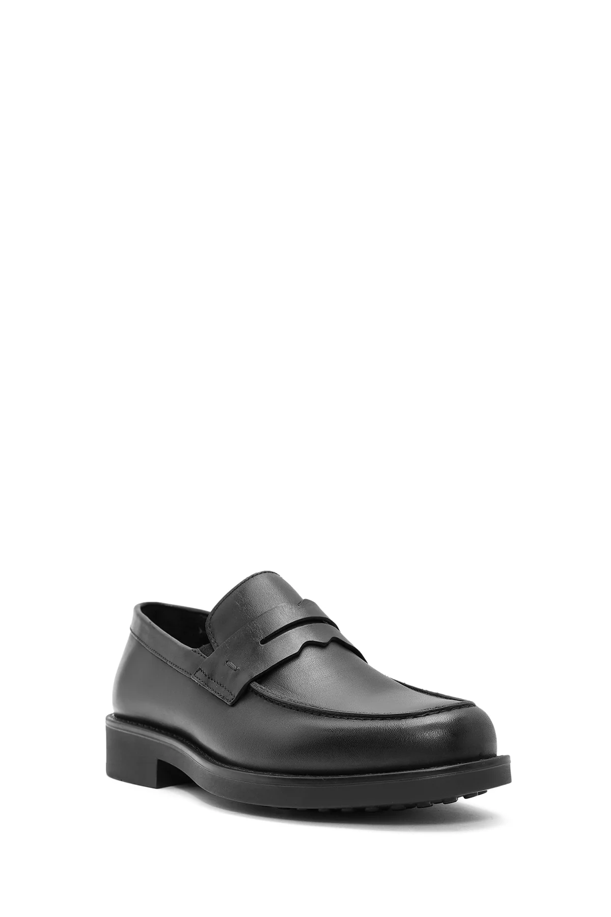 Erkek Siyah Deri Casual Loafer - Image 6