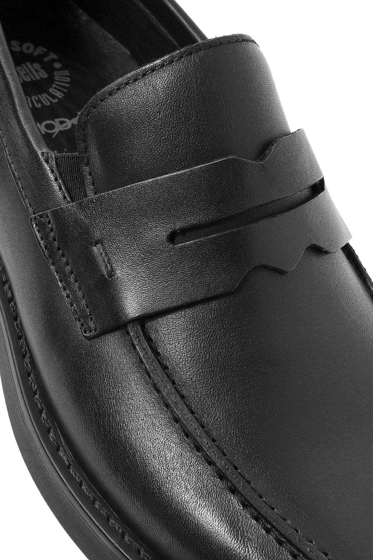Erkek Siyah Deri Casual Loafer - Image 9