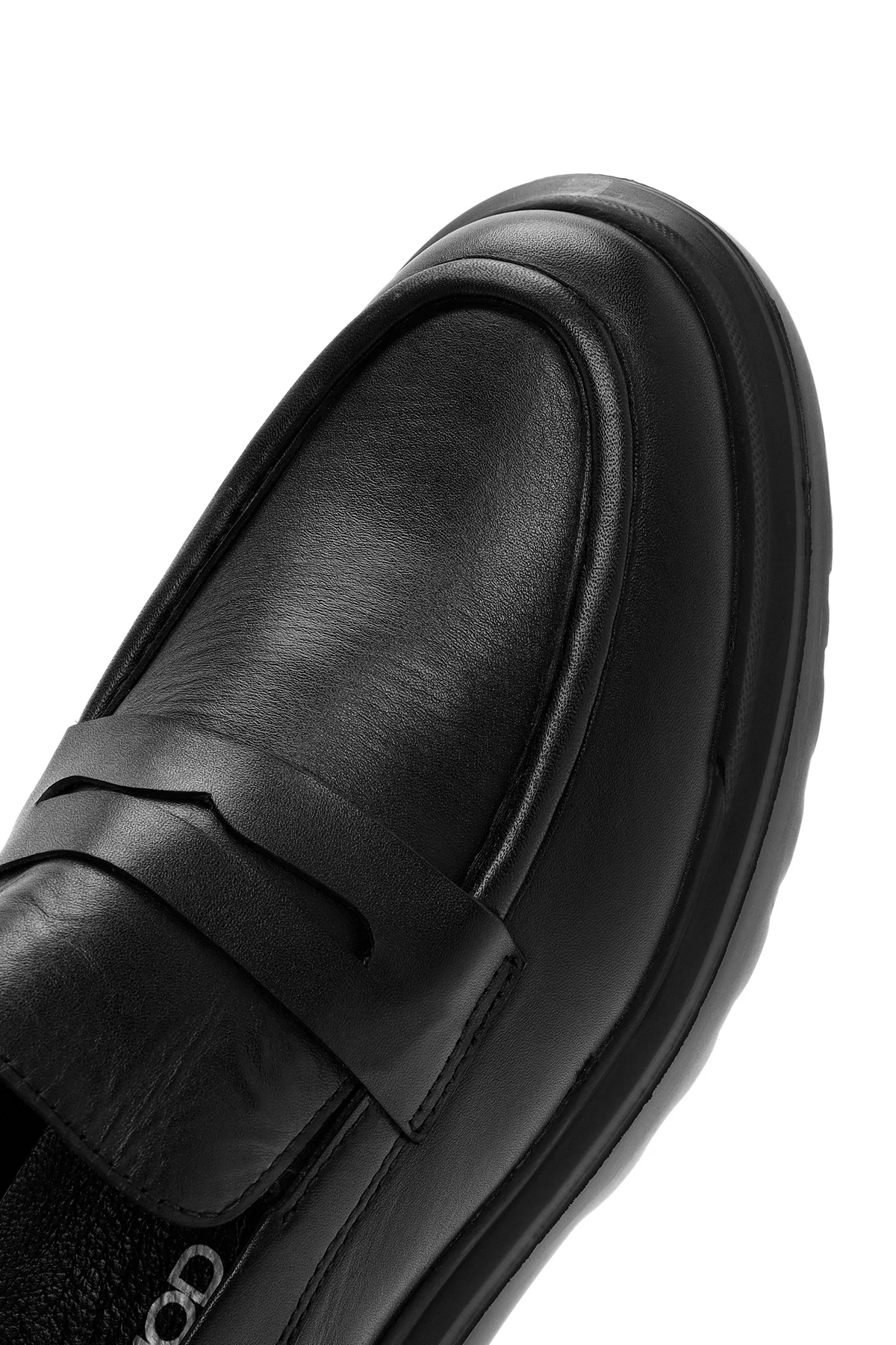 Erkek Siyah Deri Casual Loafer - Image 9