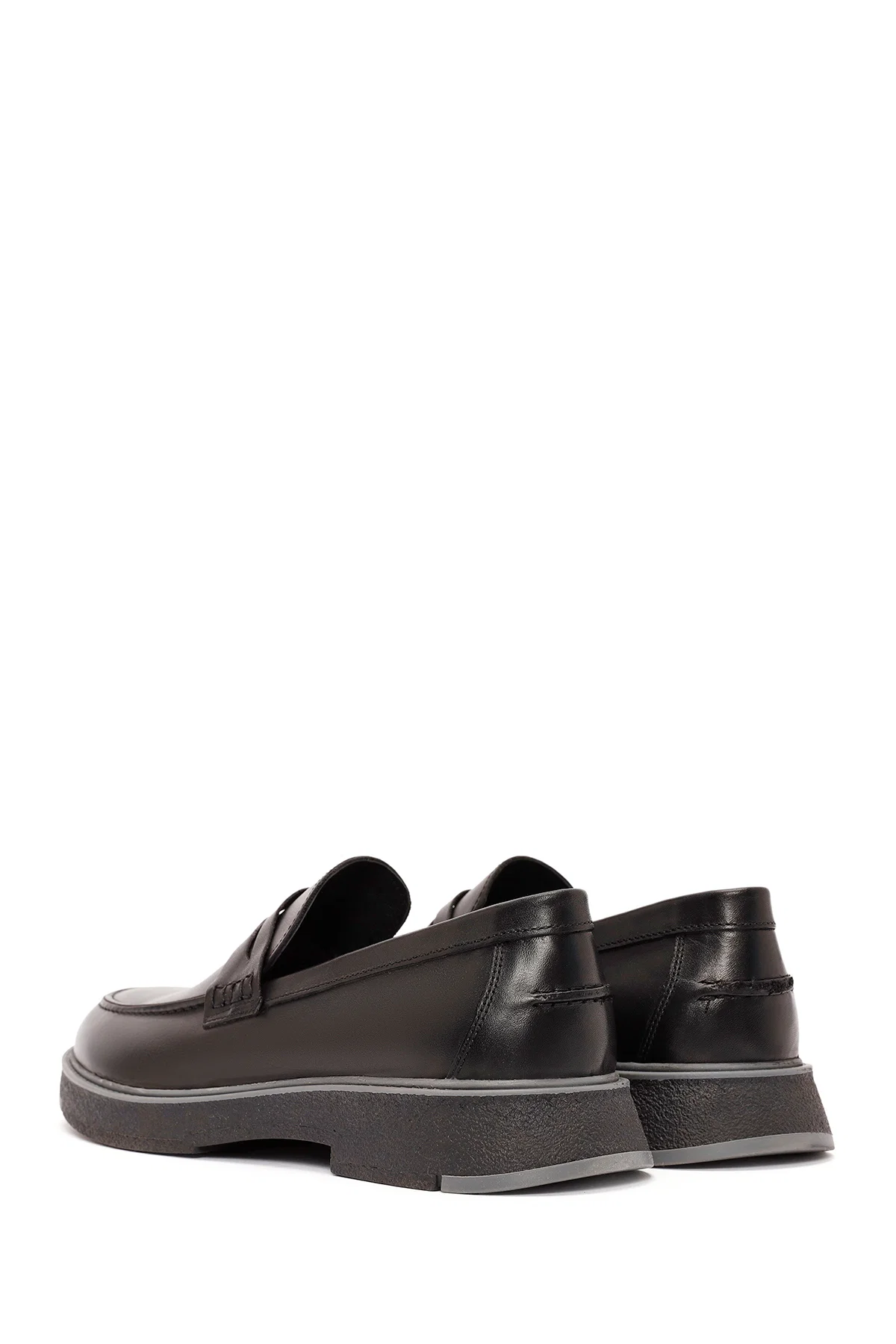 Erkek Siyah Deri Casual Loafer - Image 5