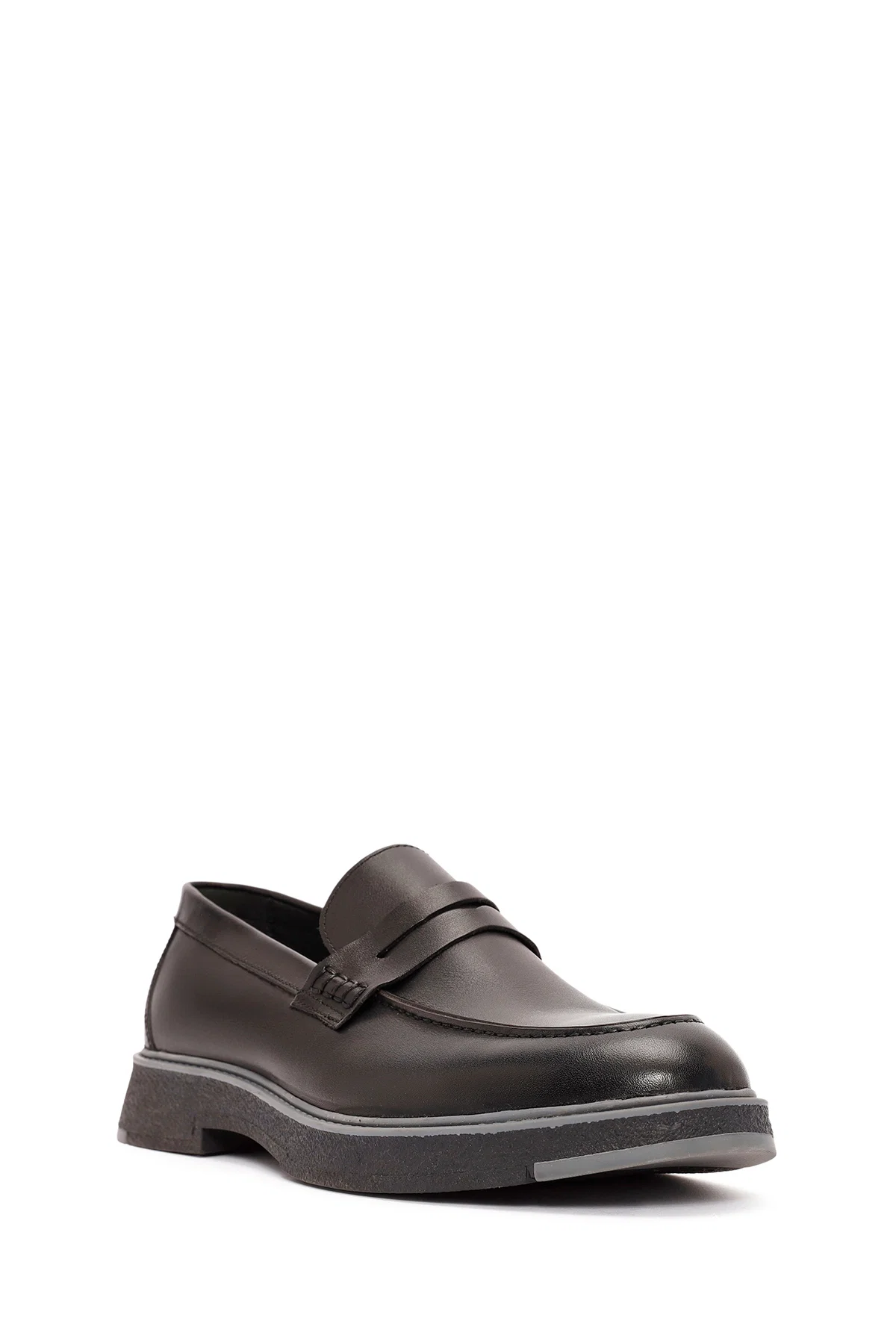 Erkek Siyah Deri Casual Loafer - Image 6