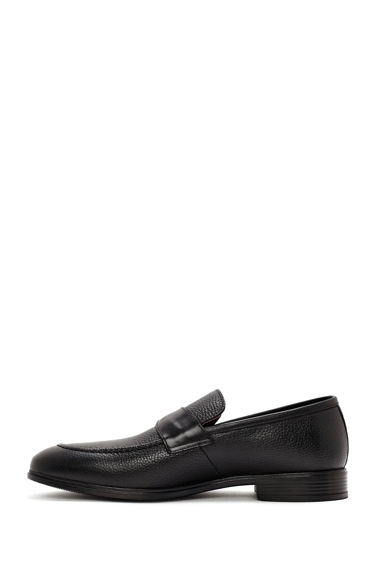 Erkek Siyah Deri Casual Loafer - Image 2