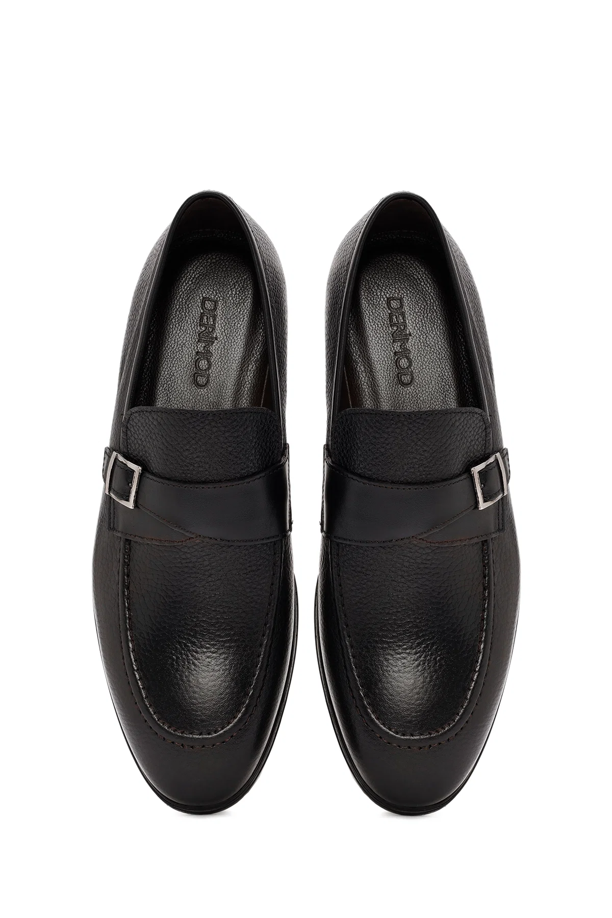 Erkek Siyah Deri Casual Loafer - Image 7