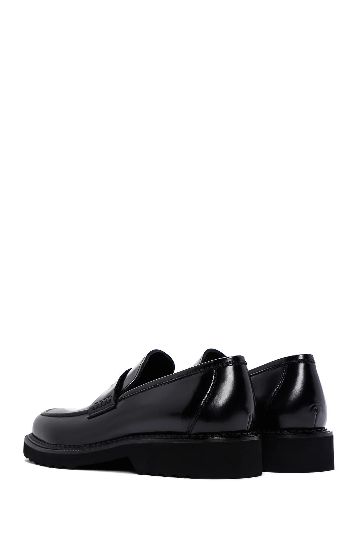 Erkek Siyah Deri Casual Loafer - Image 5
