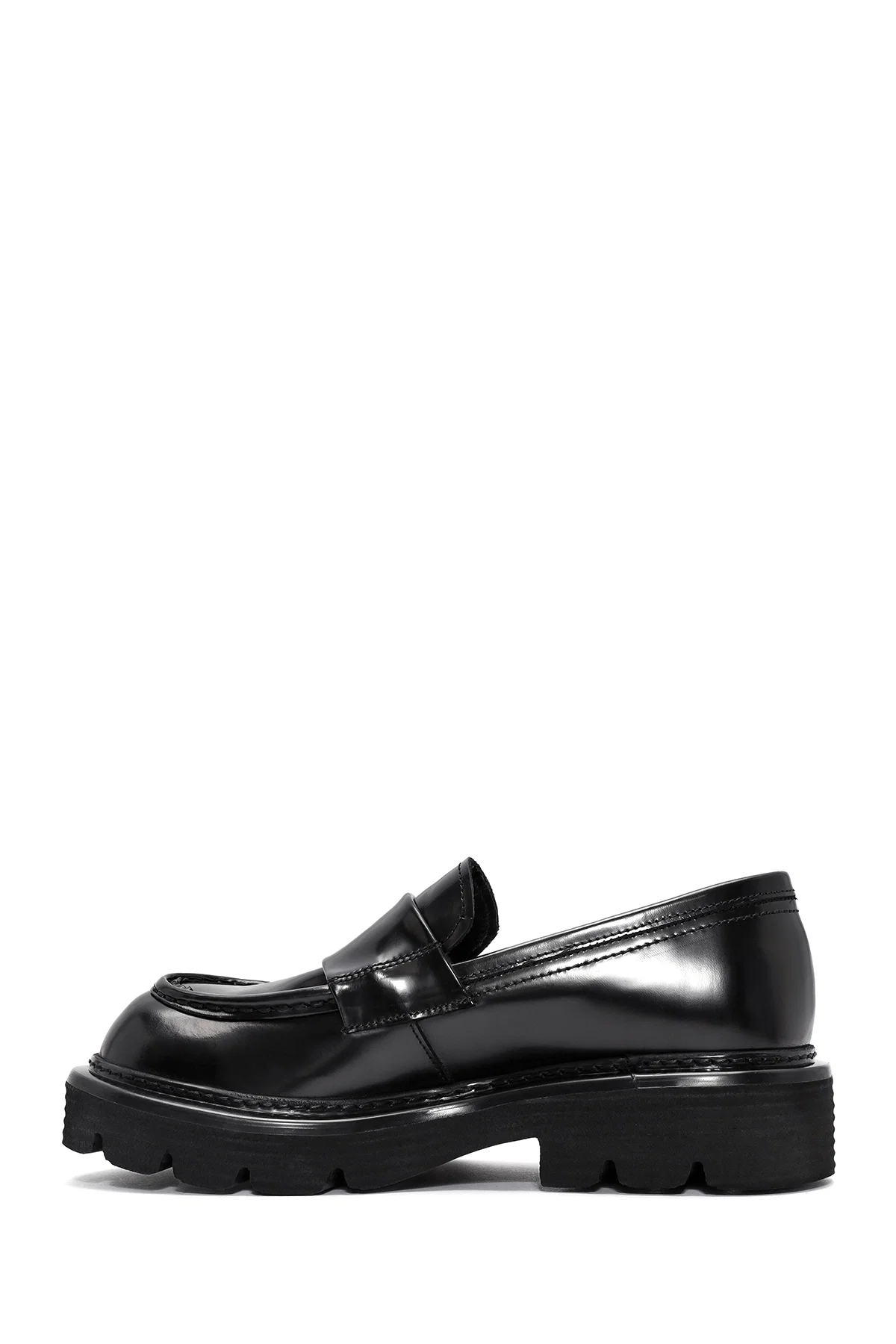 Erkek Siyah Deri Casual Loafer - Image 2