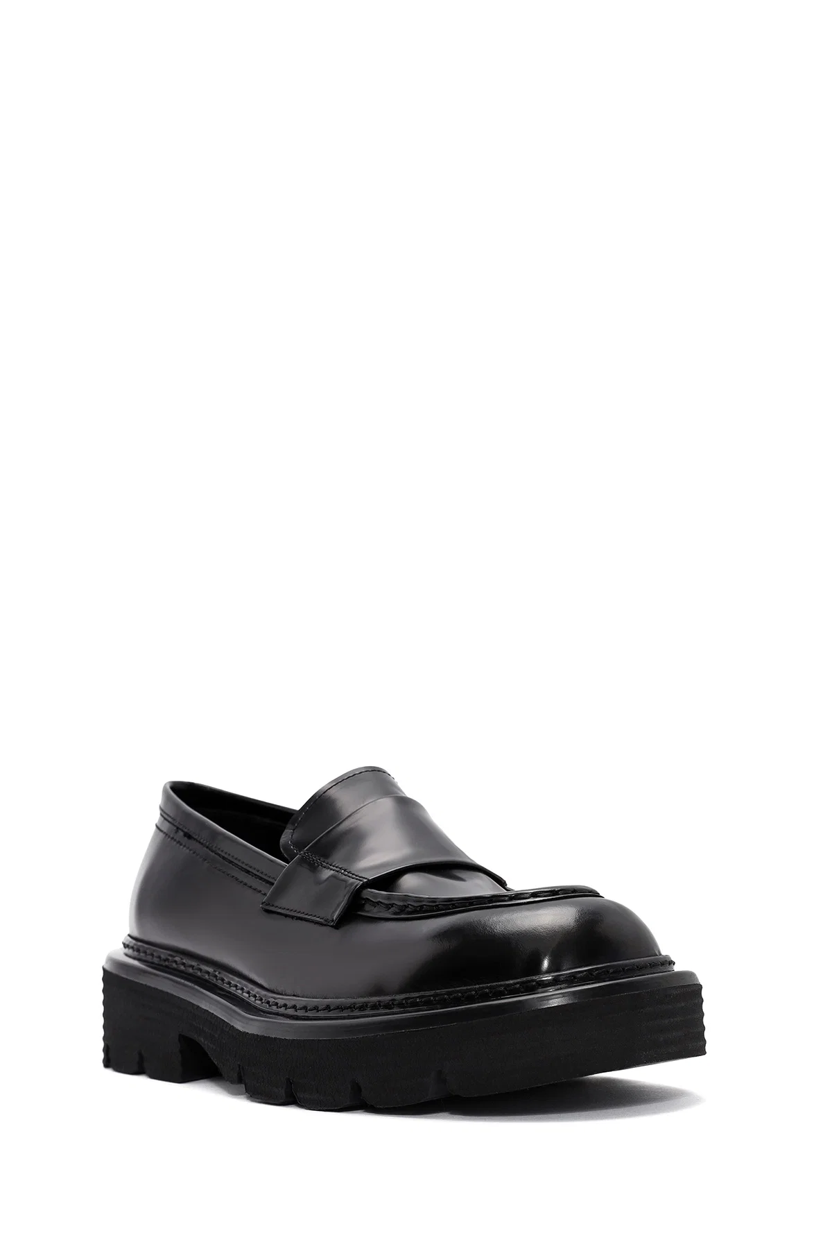 Erkek Siyah Deri Casual Loafer - Image 7